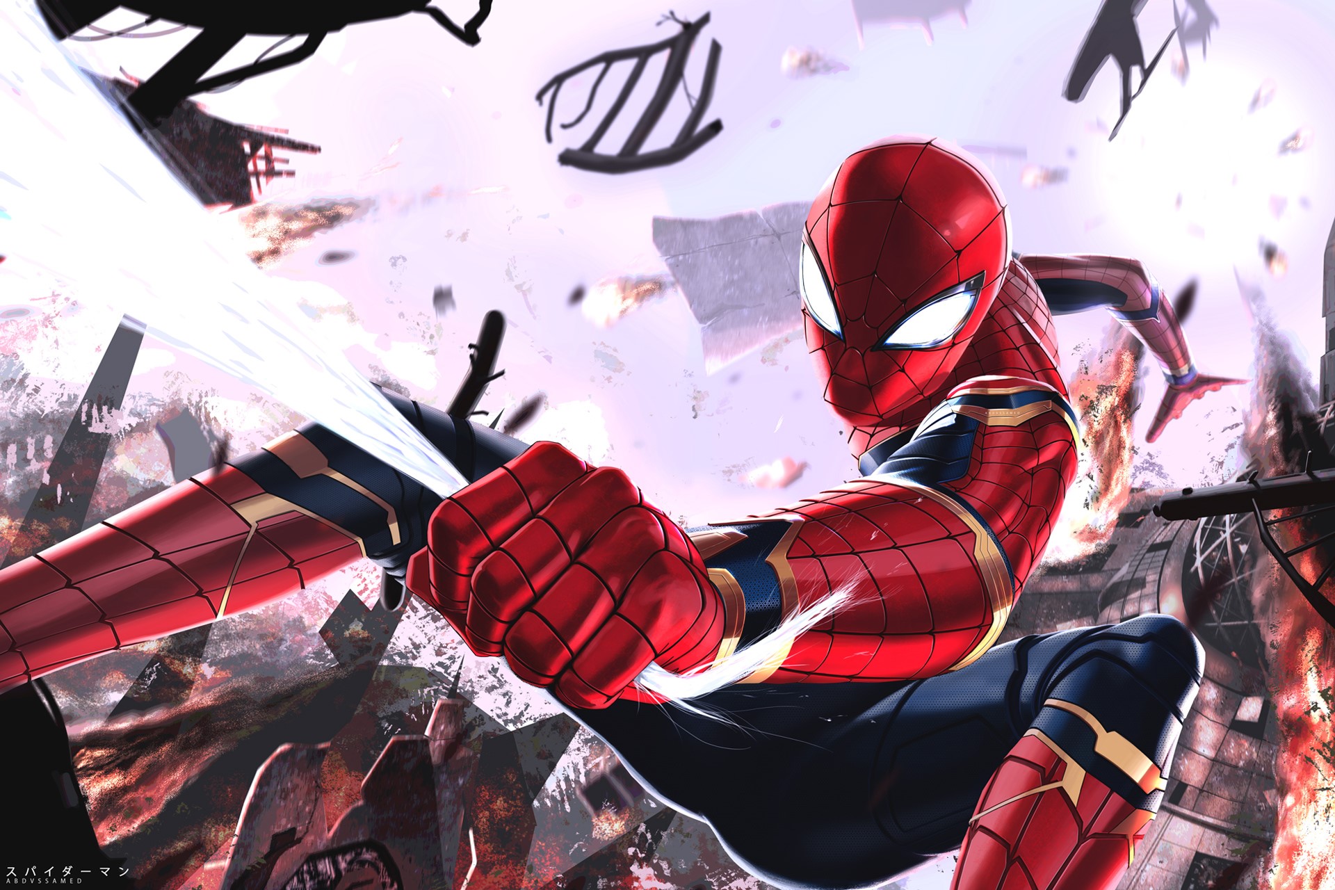 spiderman, avengers infinity war, superheroes, hd, artist, artwork, digital art, deviantart, HD Wallpaper