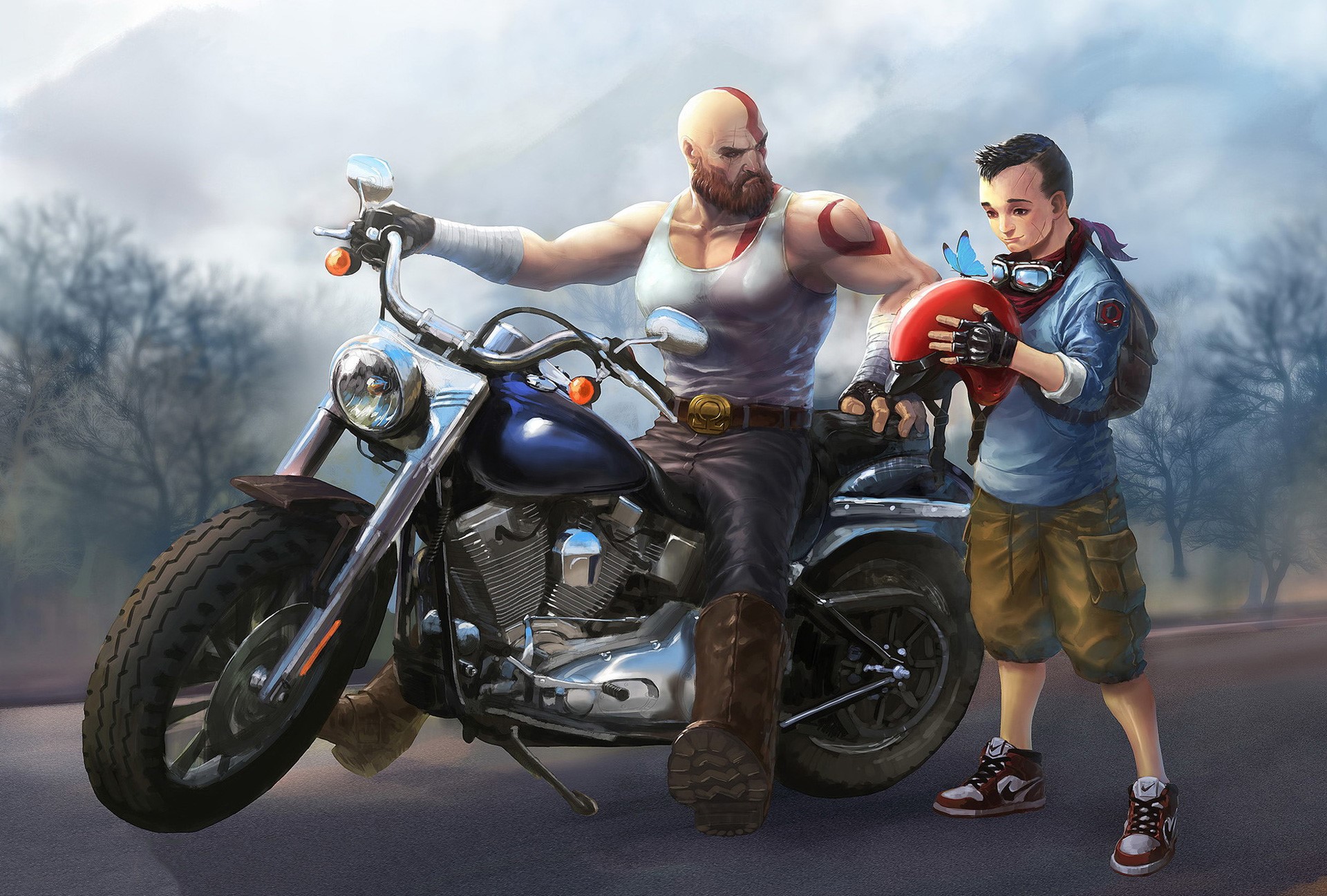 god of war 4, god of war, 2018 games, games, ps games, artist, artstation, HD Wallpaper