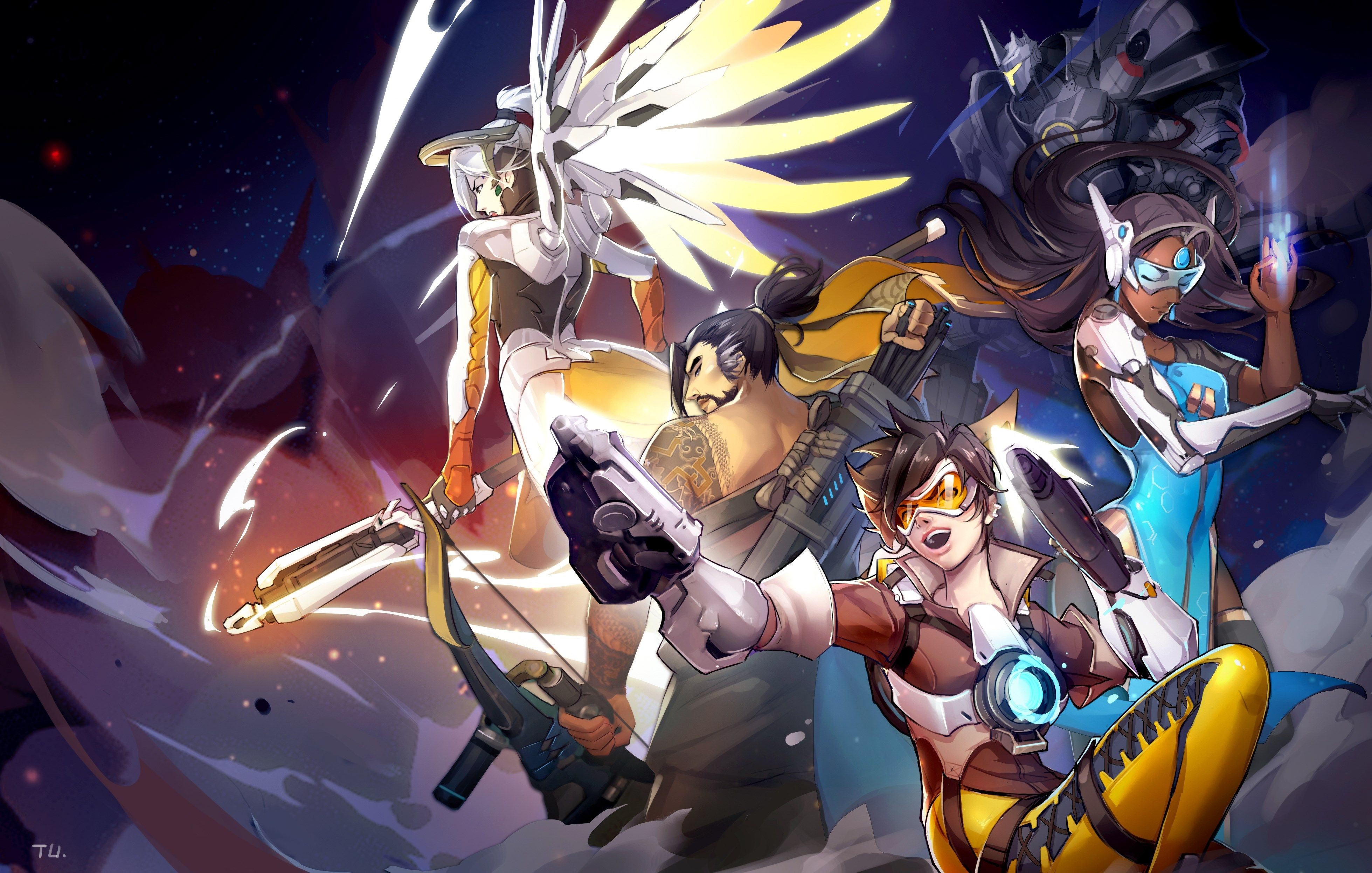 overwatch, 4k, artwork, games, hd, HD Wallpaper