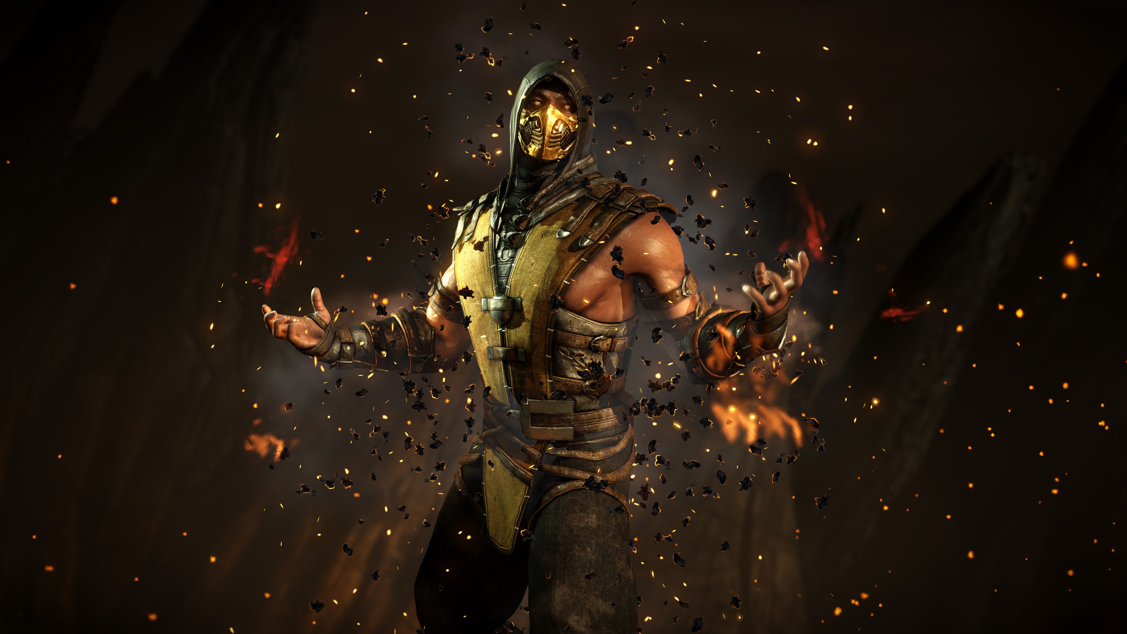 mortal kombat, games, pc games, xbox games, ps games, hd, 4k, scorpion, HD Wallpaper