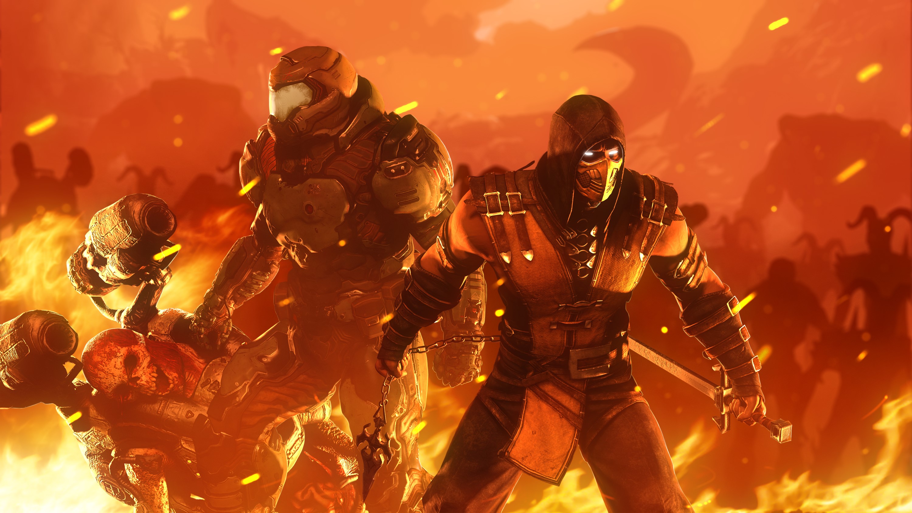 doom, games, hd, scorpion, deviantart, artist, artwork, digital art, HD Wallpaper