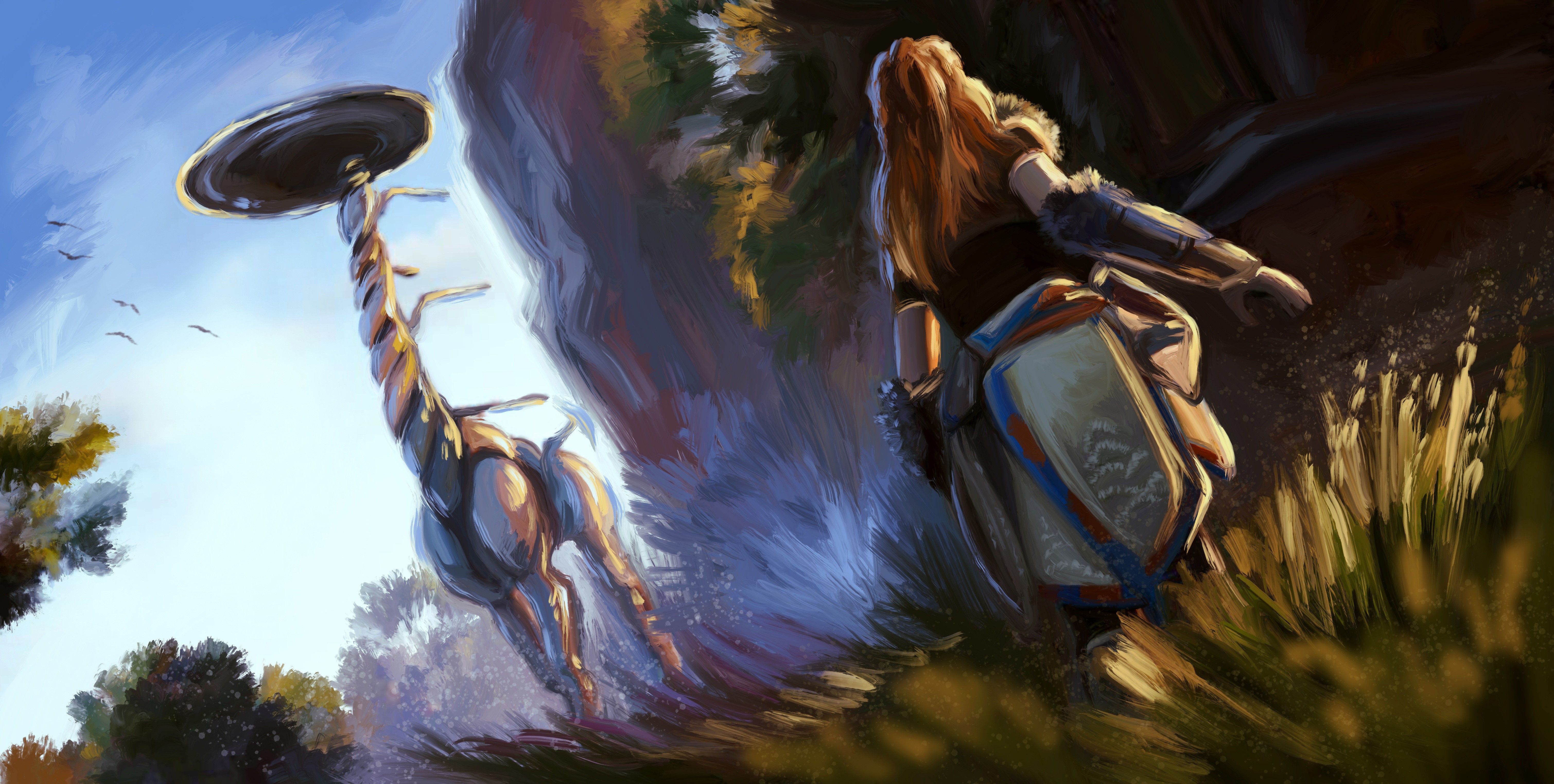 horizon zero dawn, games, pc games, xbox games, ps games, hd, artwork, 4k, 5k, deviantart, painting, digital art, HD Wallpaper