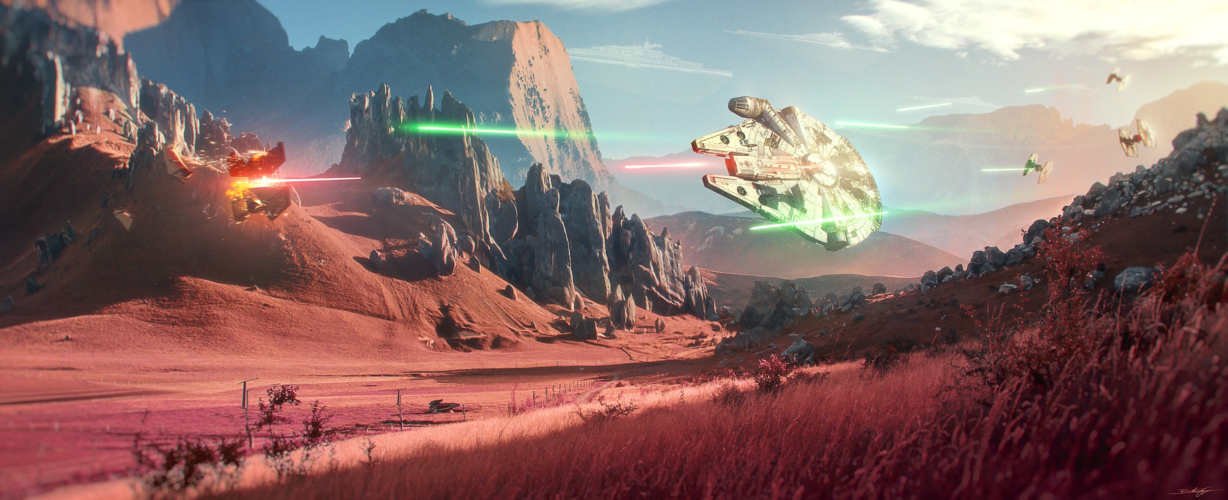 artist, artwork, hd, digital art, star wars, deviantart, HD Wallpaper