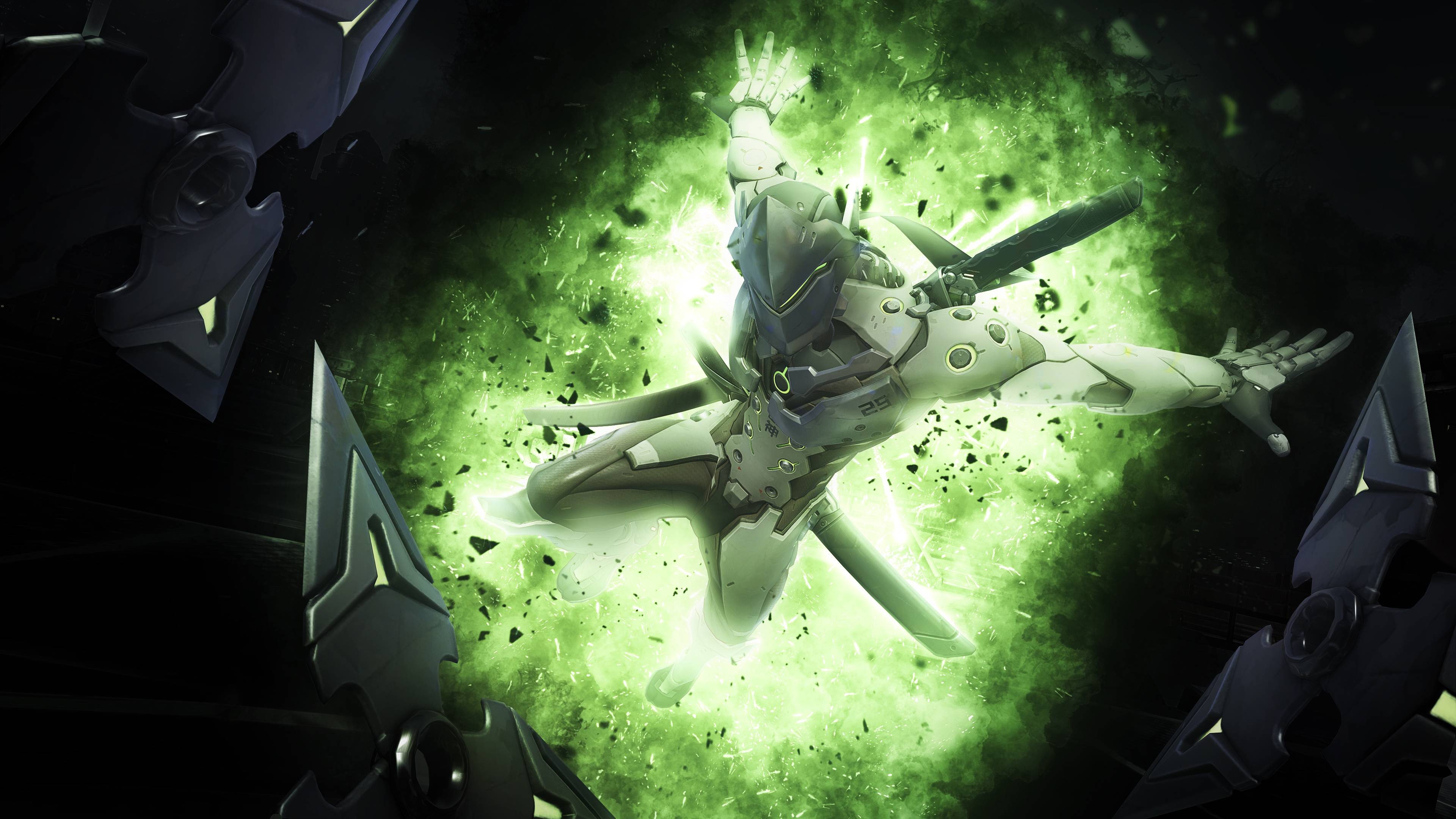 genji overwatch, overwatch, games, artwork, hd, 4k, artist, digital art, HD Wallpaper