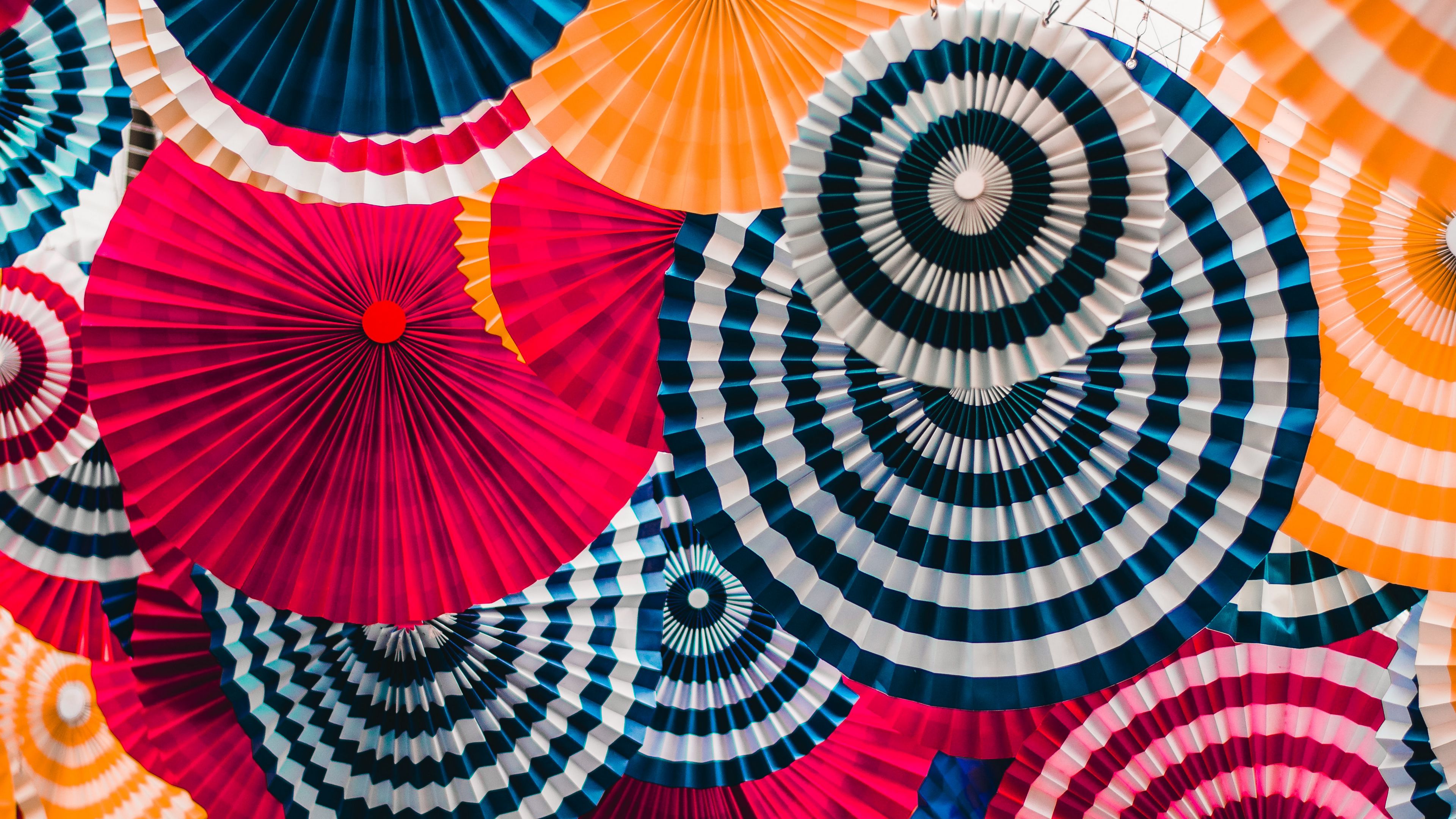 decoration, circles, colorful, bright, 4k, HD Wallpaper