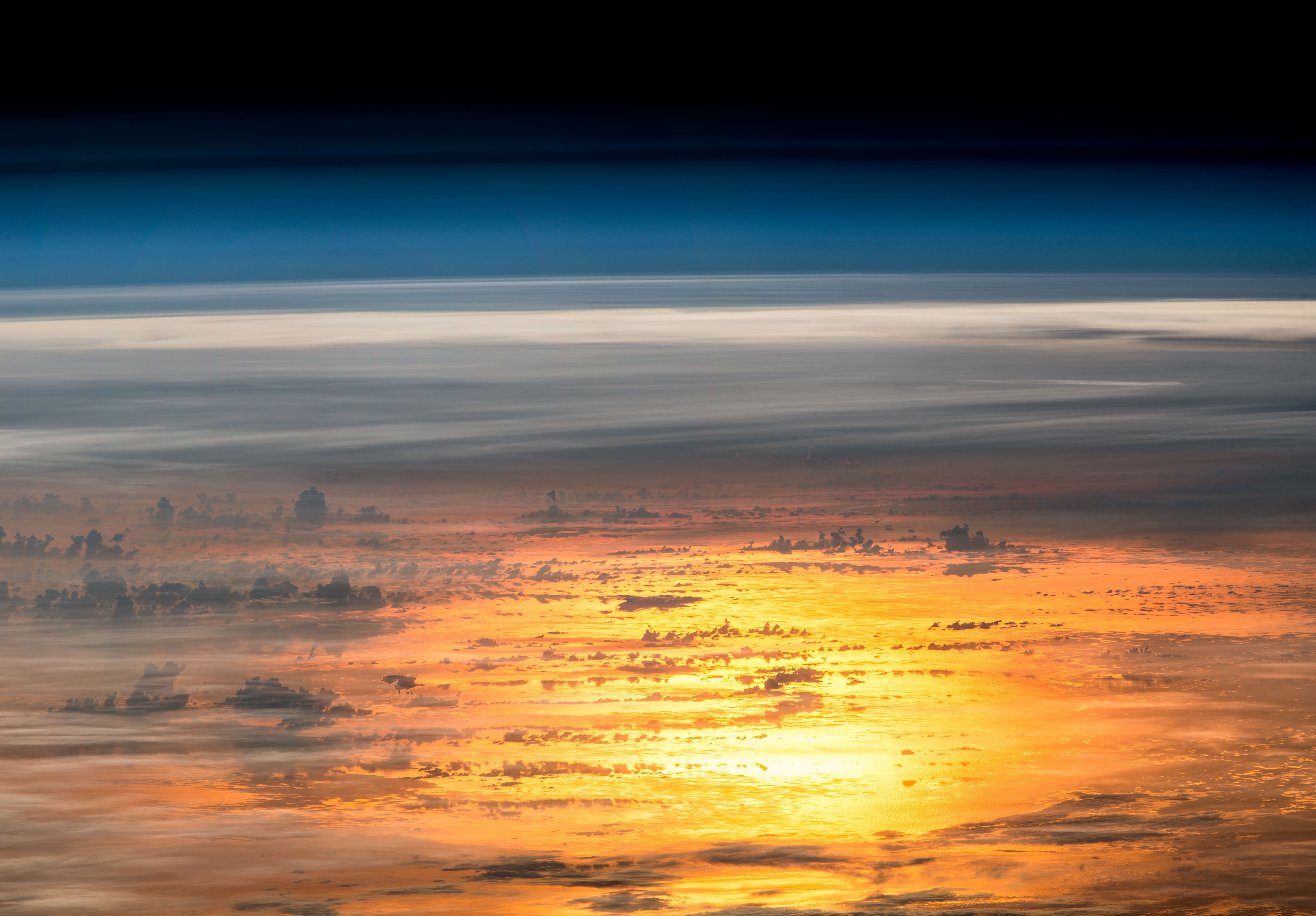 space, sky, clouds, horizon, reflection, nature, hd, 4k, 5k, HD Wallpaper