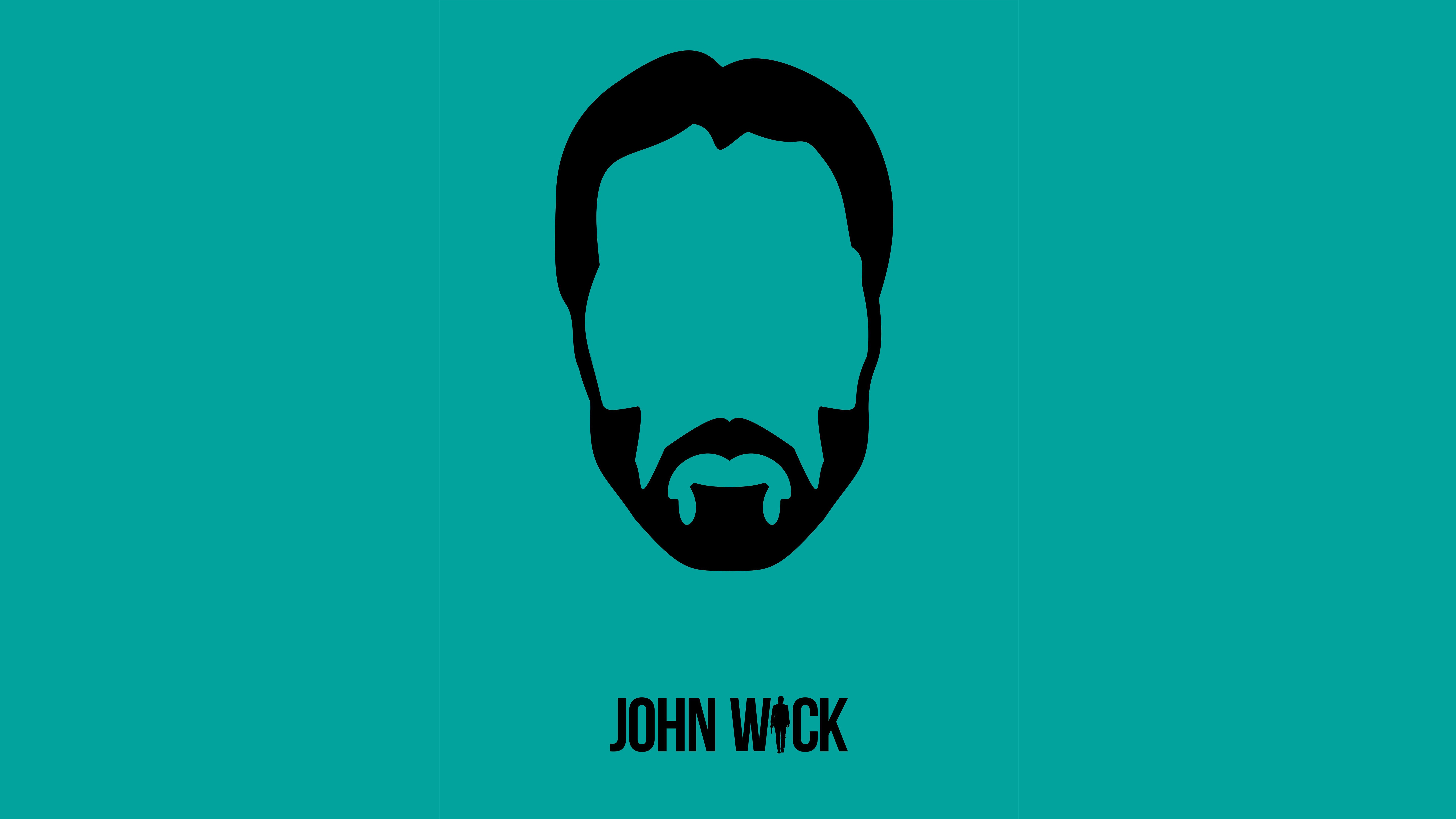 john wick, minimalism, artwork, hd, 4k, 5k, 8k, HD Wallpaper