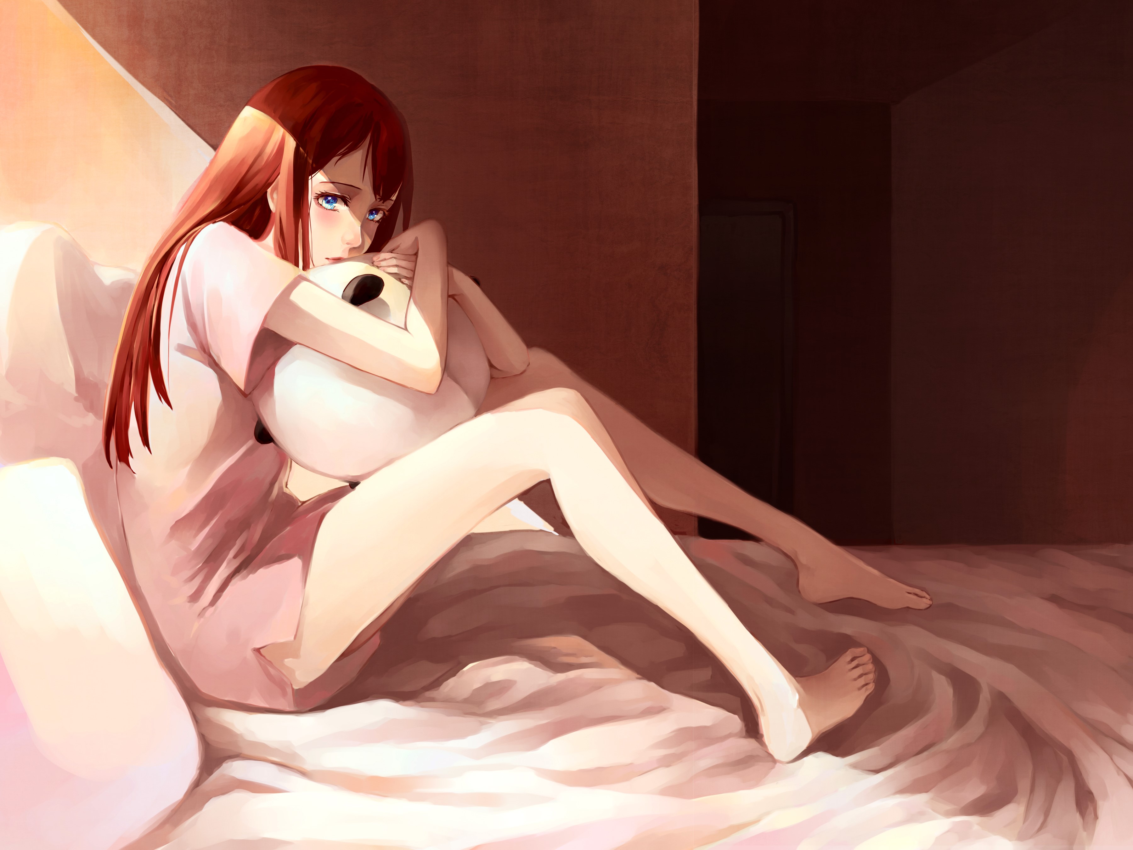 steins gate, anime, artist, artwork, digital art, hd, 4k, sad, alone, HD Wallpaper