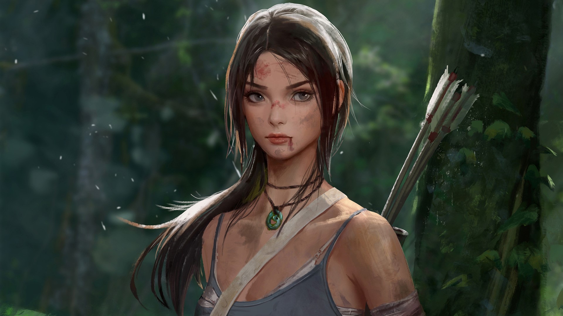 tomb raider, lara croft, artwork, hd, artist, artstation, HD Wallpaper