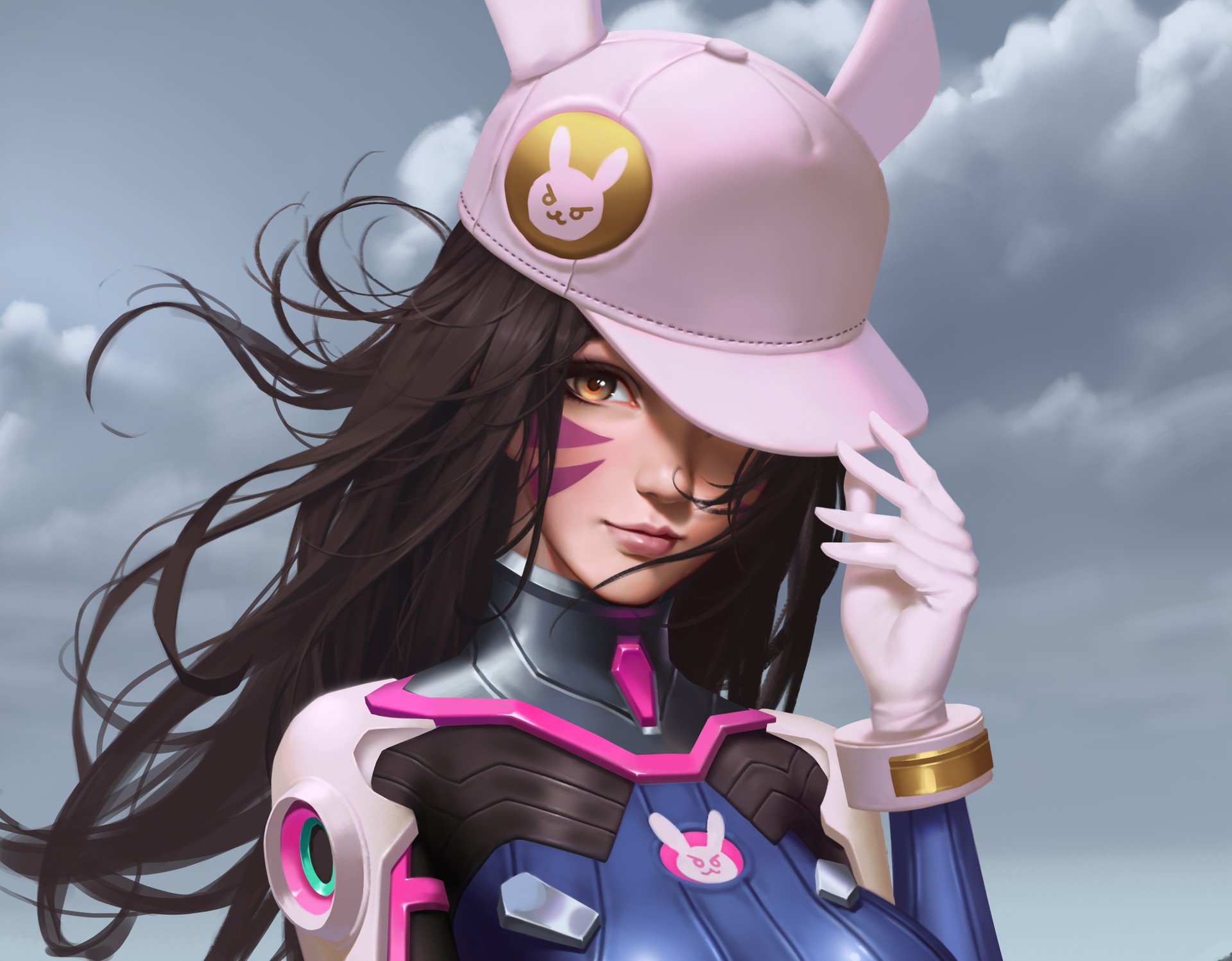 dva overwatch, overwatch, digital art, artist, artwork, hd, artstation, HD Wallpaper
