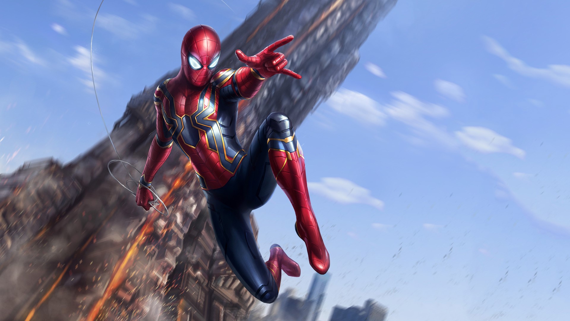 spiderman, avengers infinity war, 2018 movies, movies, hd, artwork, artist, HD Wallpaper