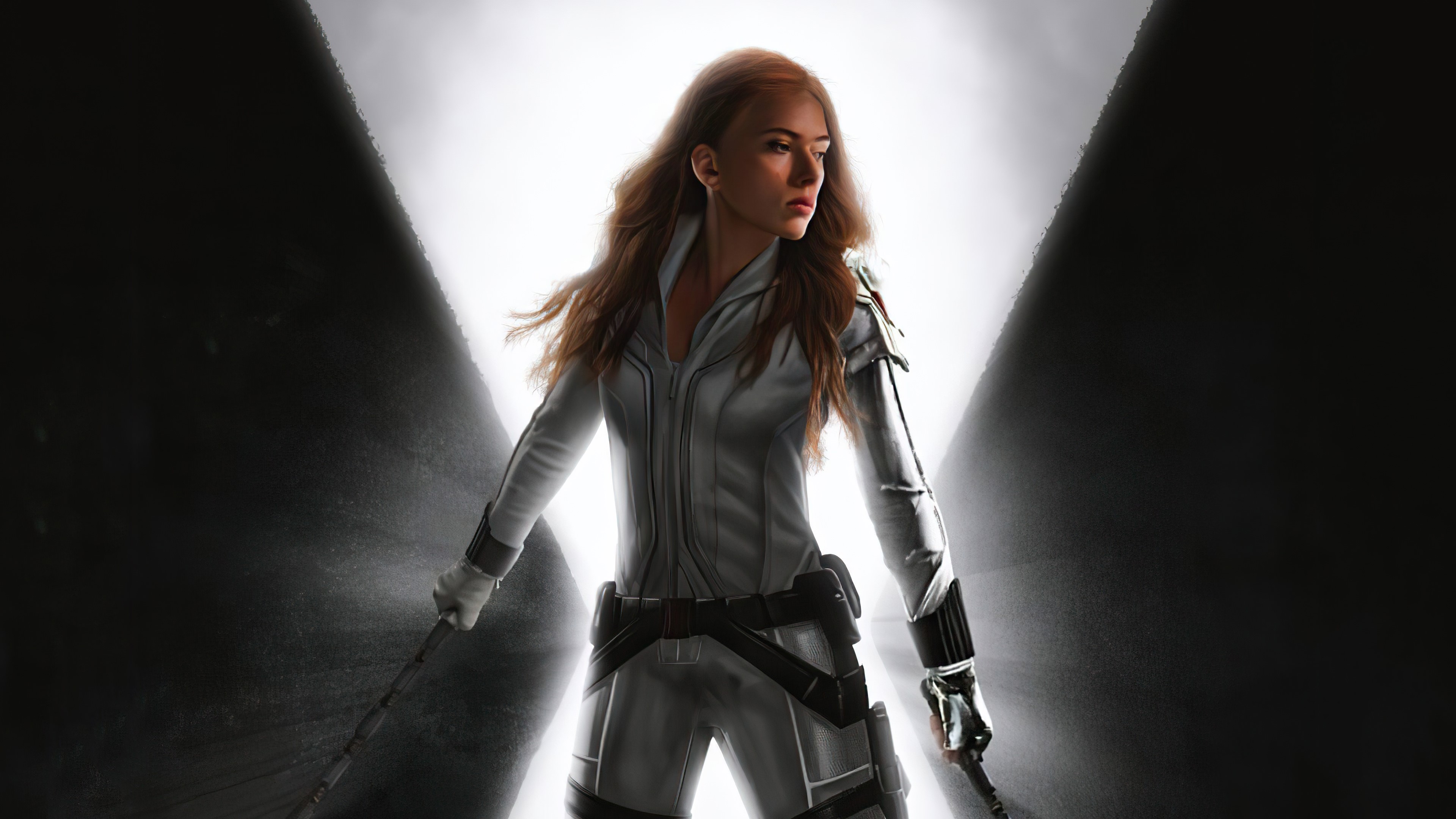 black widow, superheroes, artwork, artist, hd, 4k, HD Wallpaper