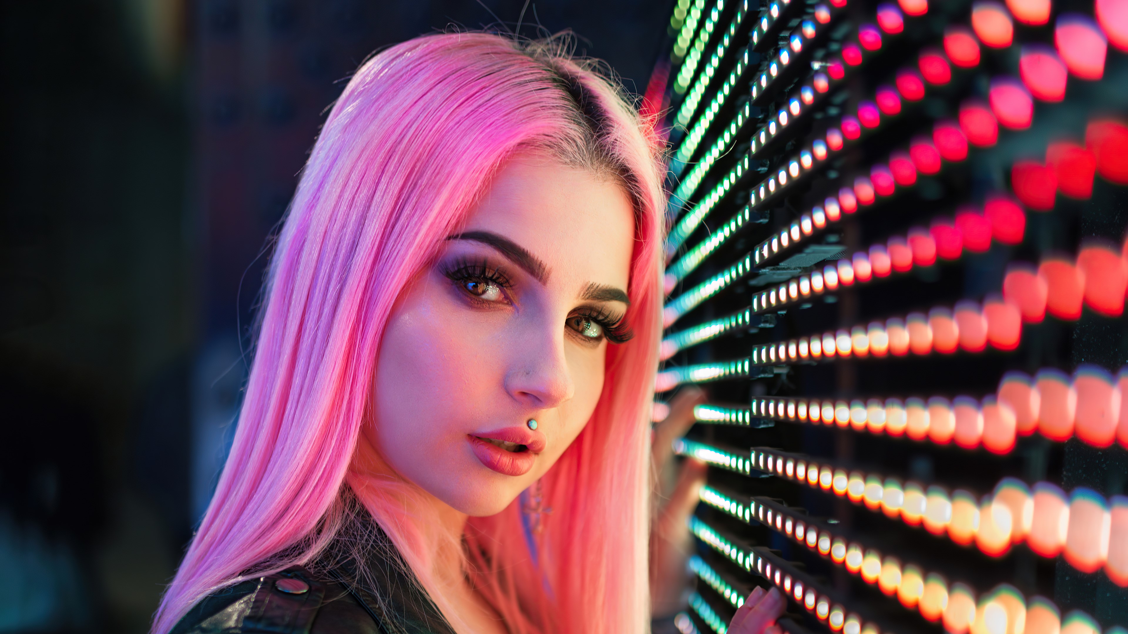 girls, model, hd, 4k, pink, HD Wallpaper