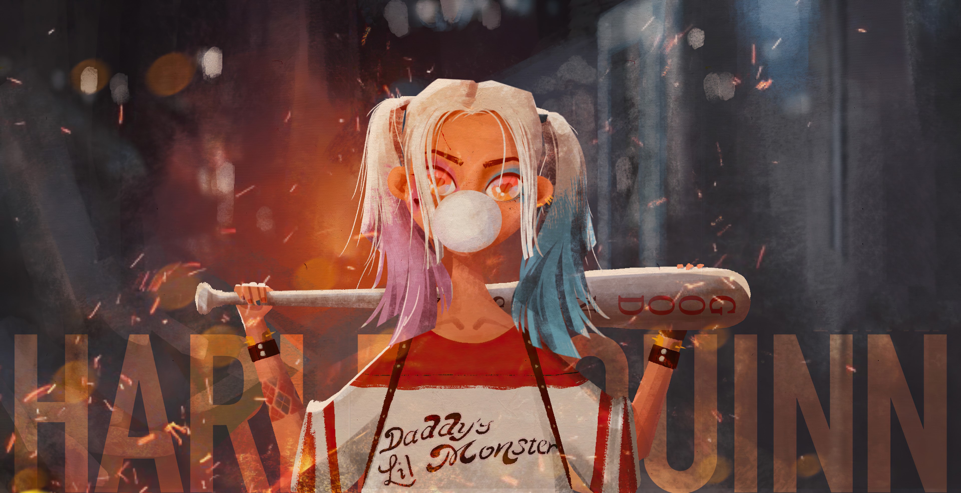 harley quinn, superheroes, artwork, artist, hd, 4k, behance, HD Wallpaper