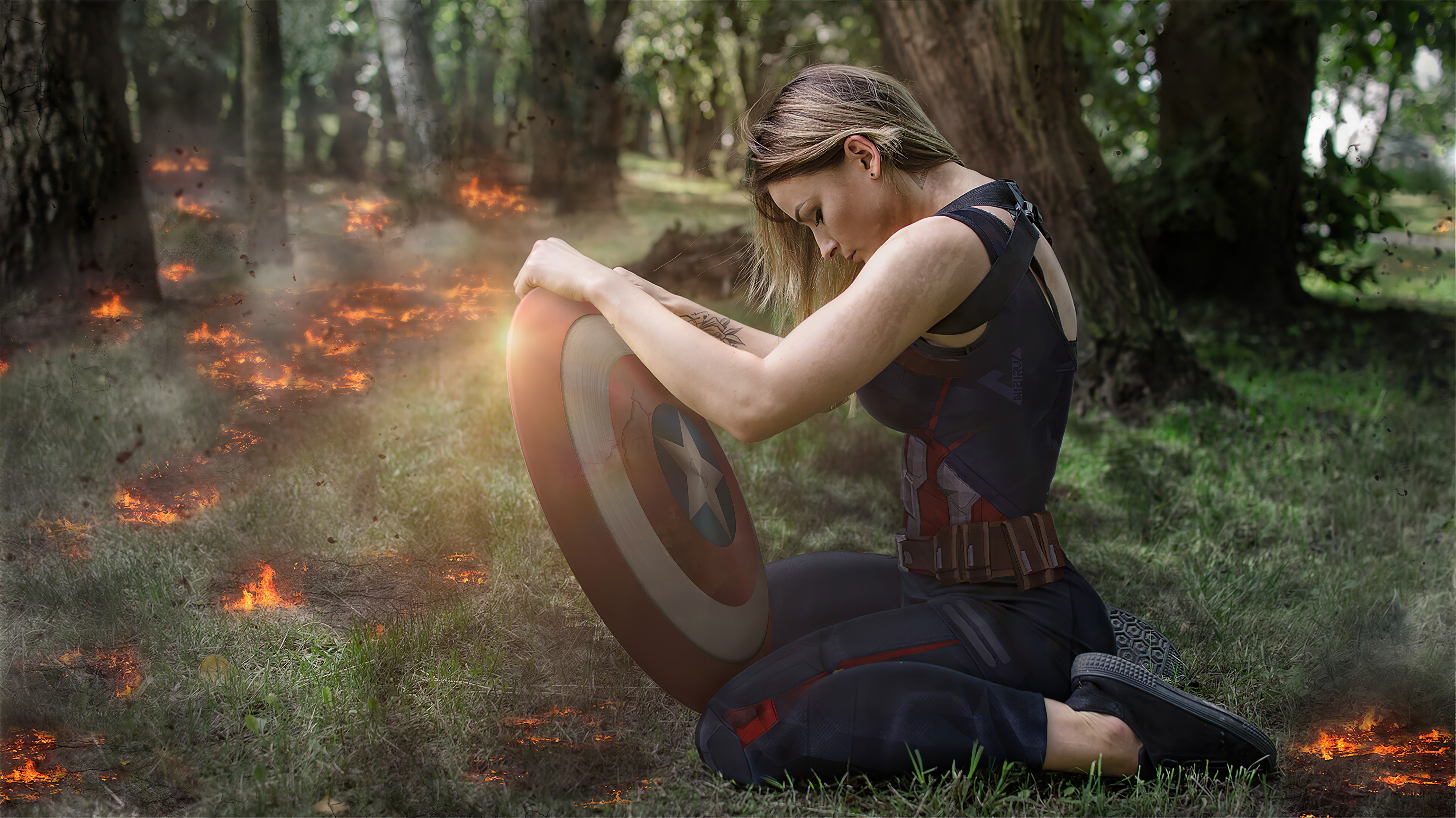 captain america, superheroes, artwork, artist, hd, 4k, HD Wallpaper