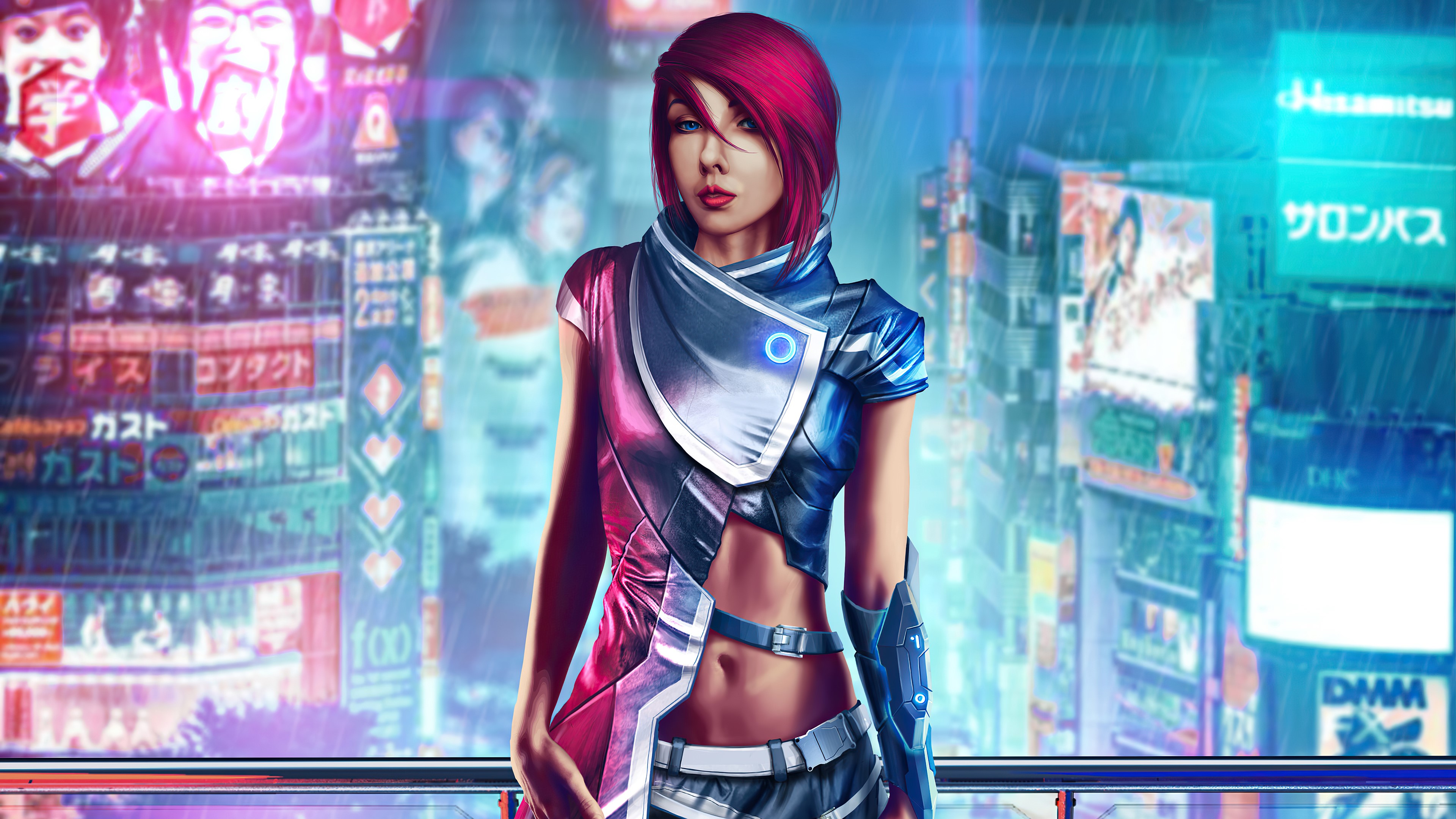 cyberpunk, artist, artwork, digital art, hd, 4k, artstation, HD Wallpaper