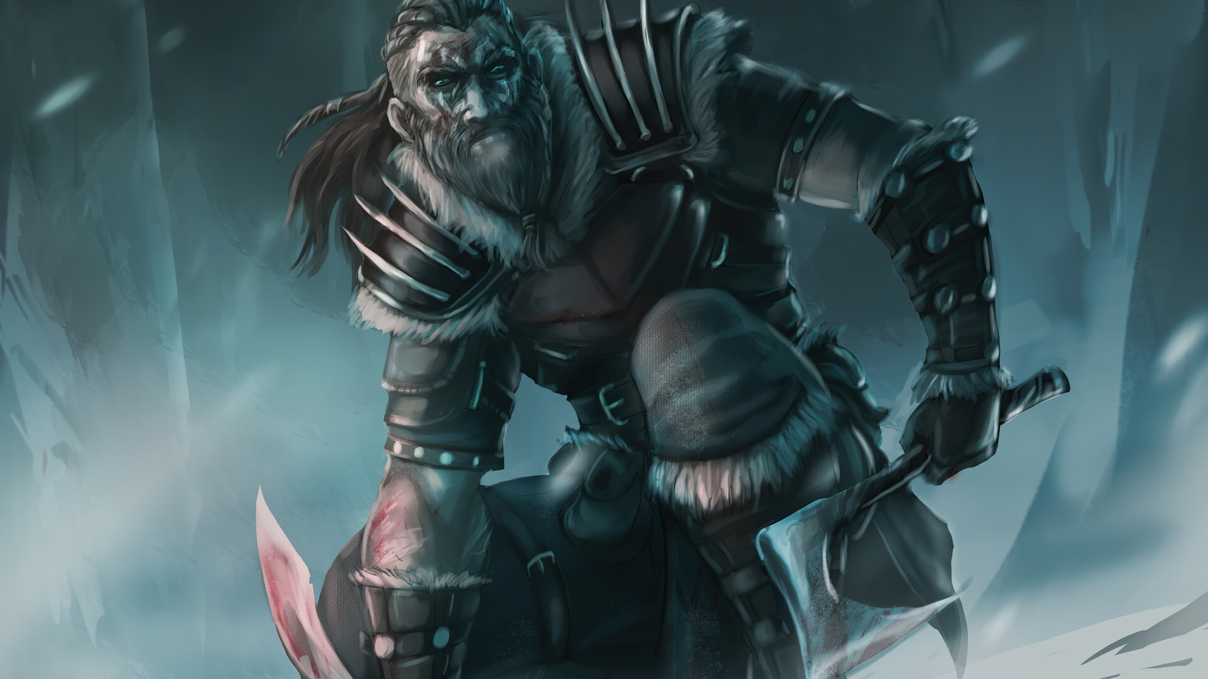 warrior, artist, artwork, digital art, hd, 4k, artstation, HD Wallpaper