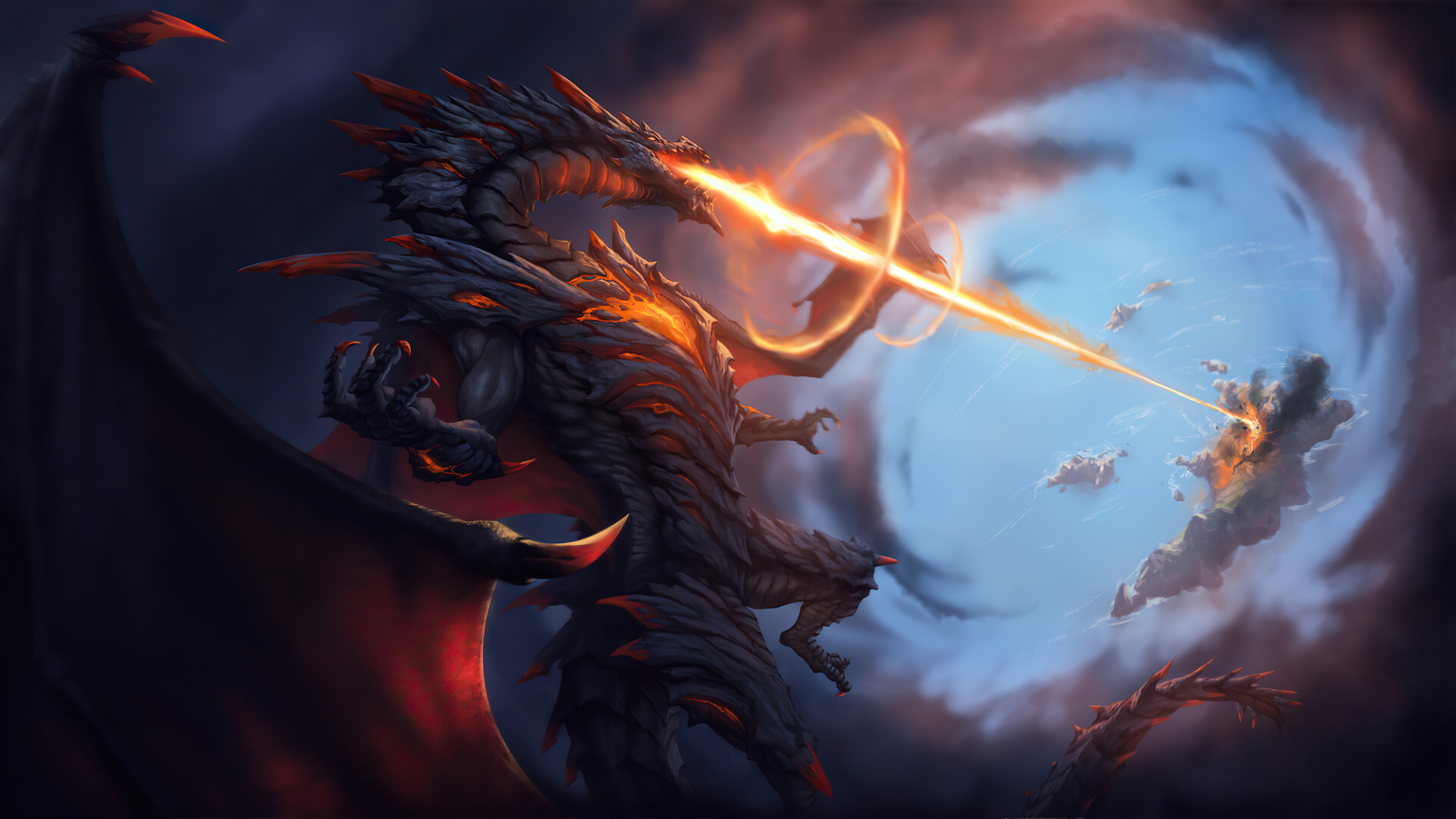 dragon, artist, artwork, digital art, hd, 4k, artstation, HD Wallpaper