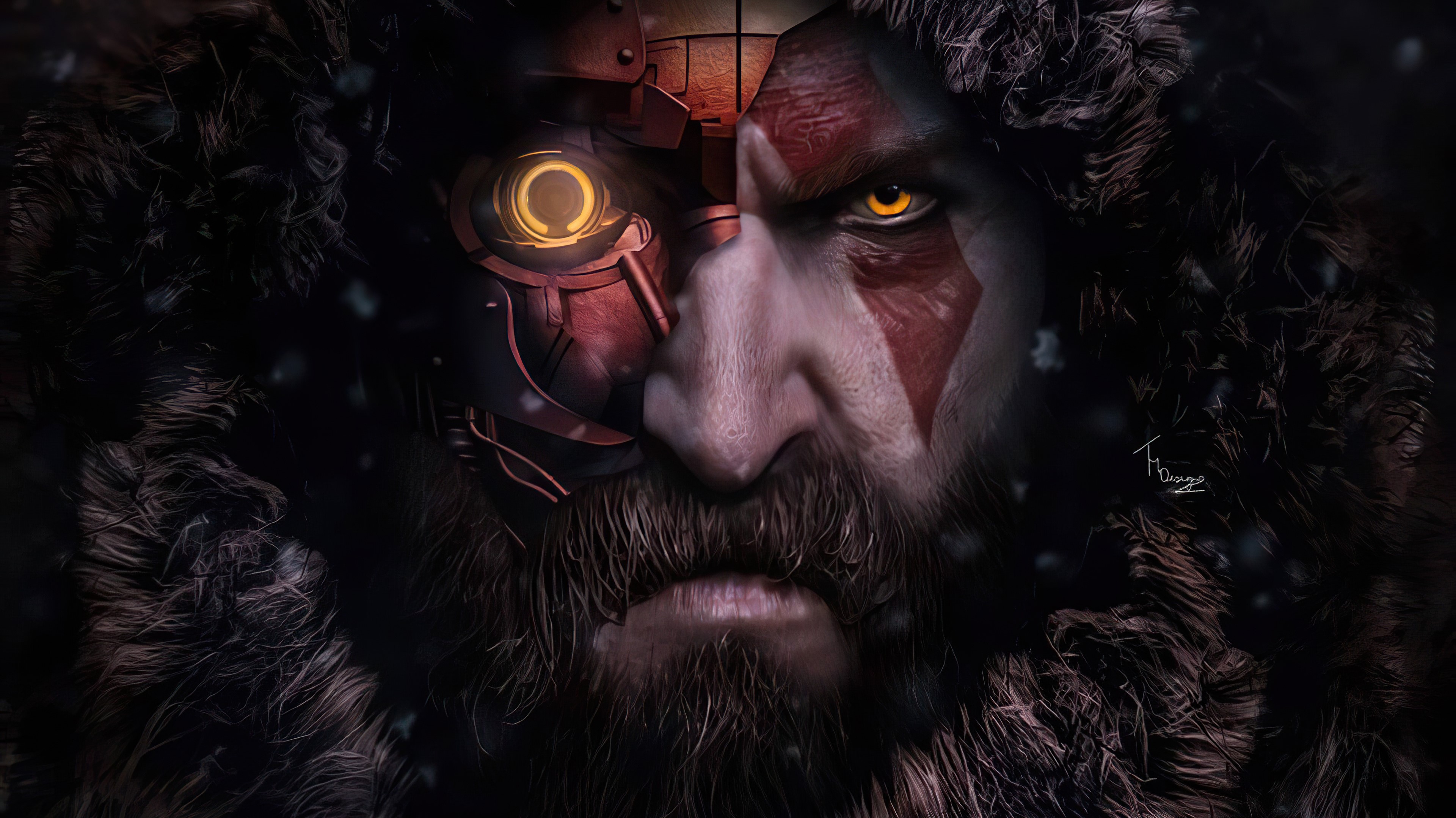 kratos, cyberpunk, games, artwork, hd, 4k, HD Wallpaper