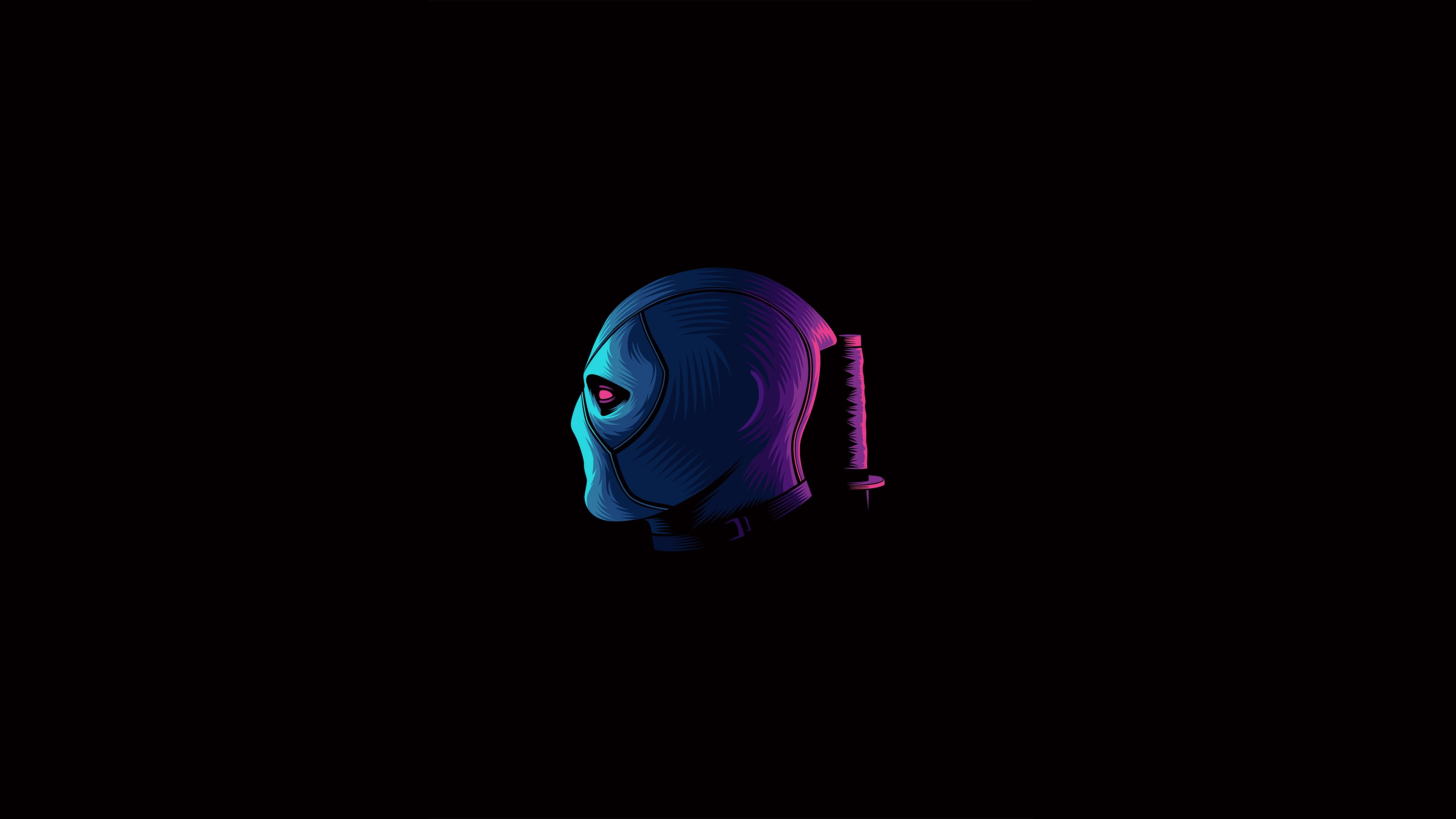 deadpool, minimalism, superheroes, artwork, artist, hd, 4k, HD Wallpaper