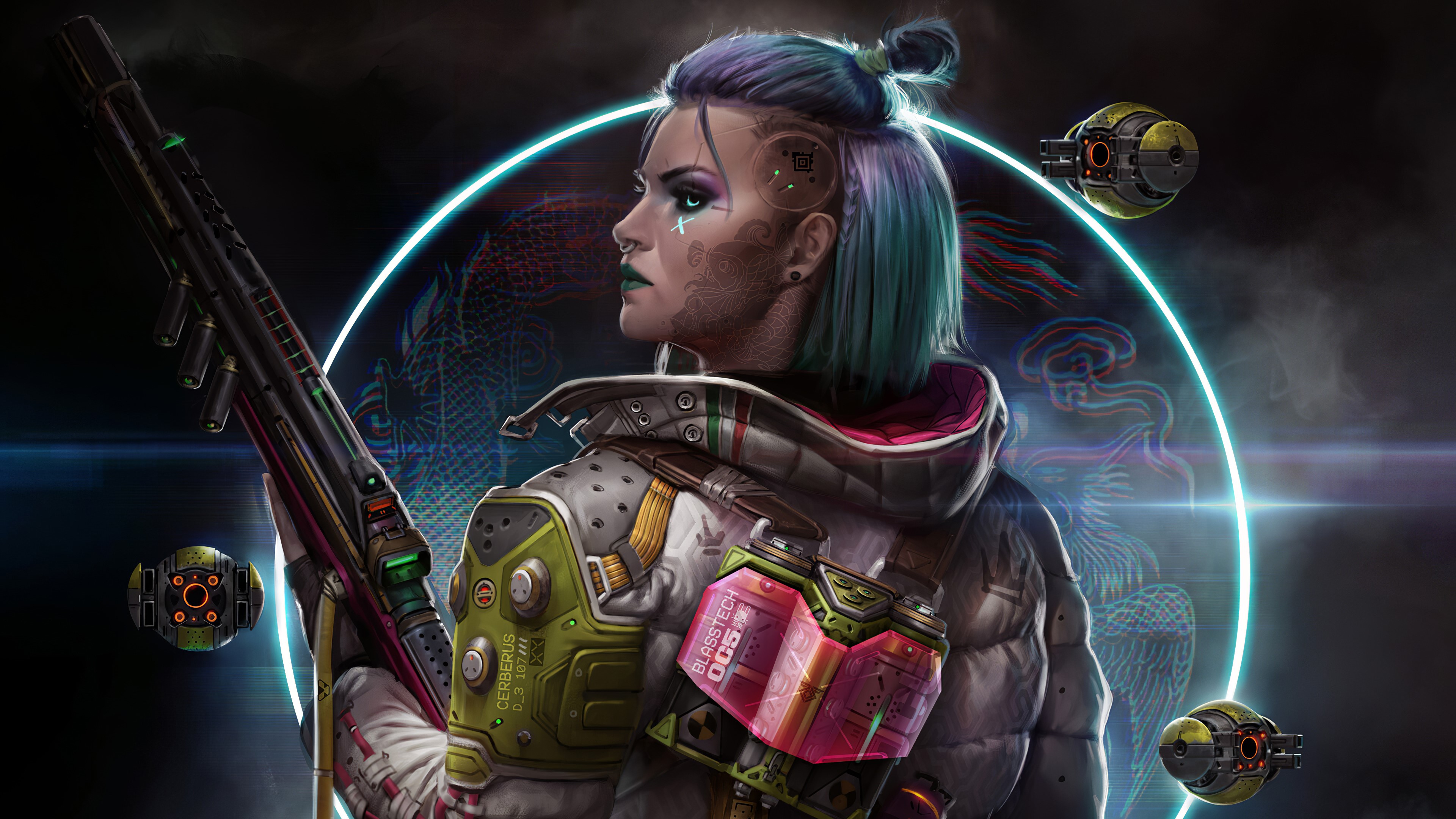 artist, artwork, hd, 4k, artstation, cyberpunk, HD Wallpaper