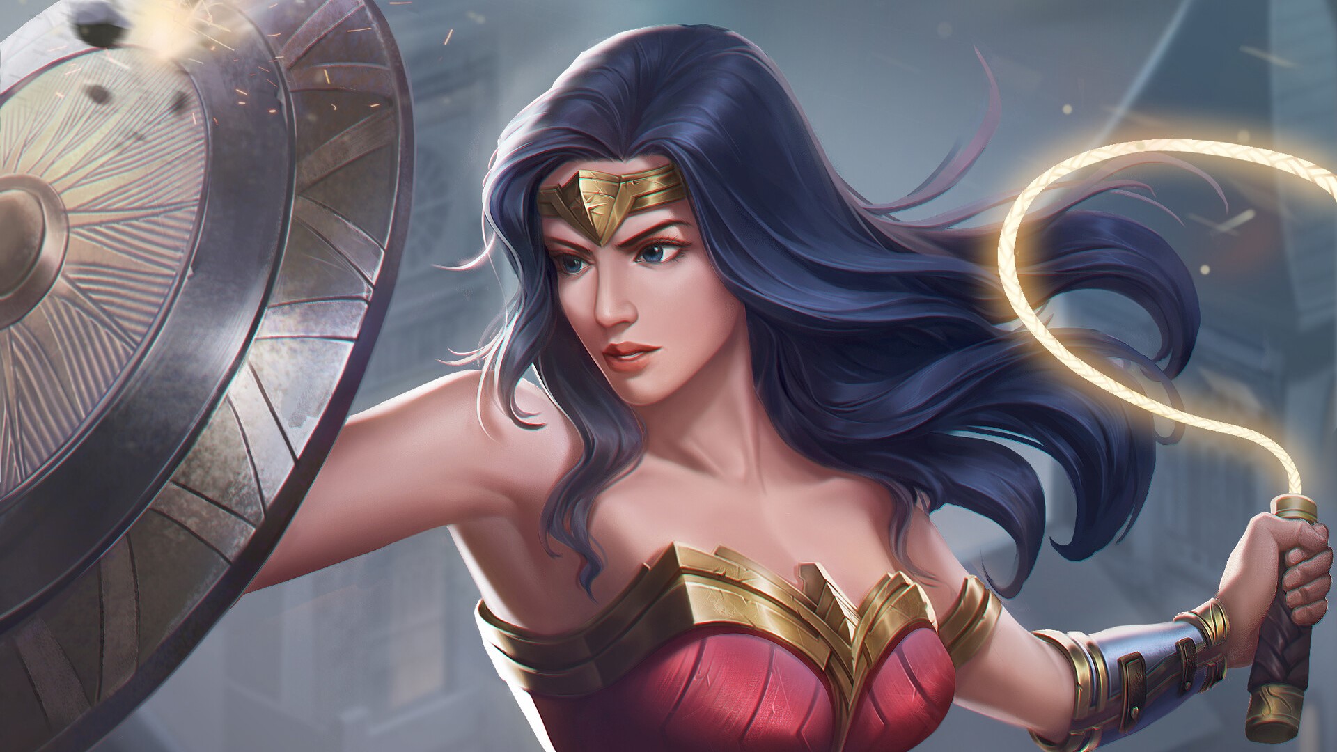 wonder woman, superheroes, artwork, artist, digital art, hd, 4k, artstation, HD Wallpaper