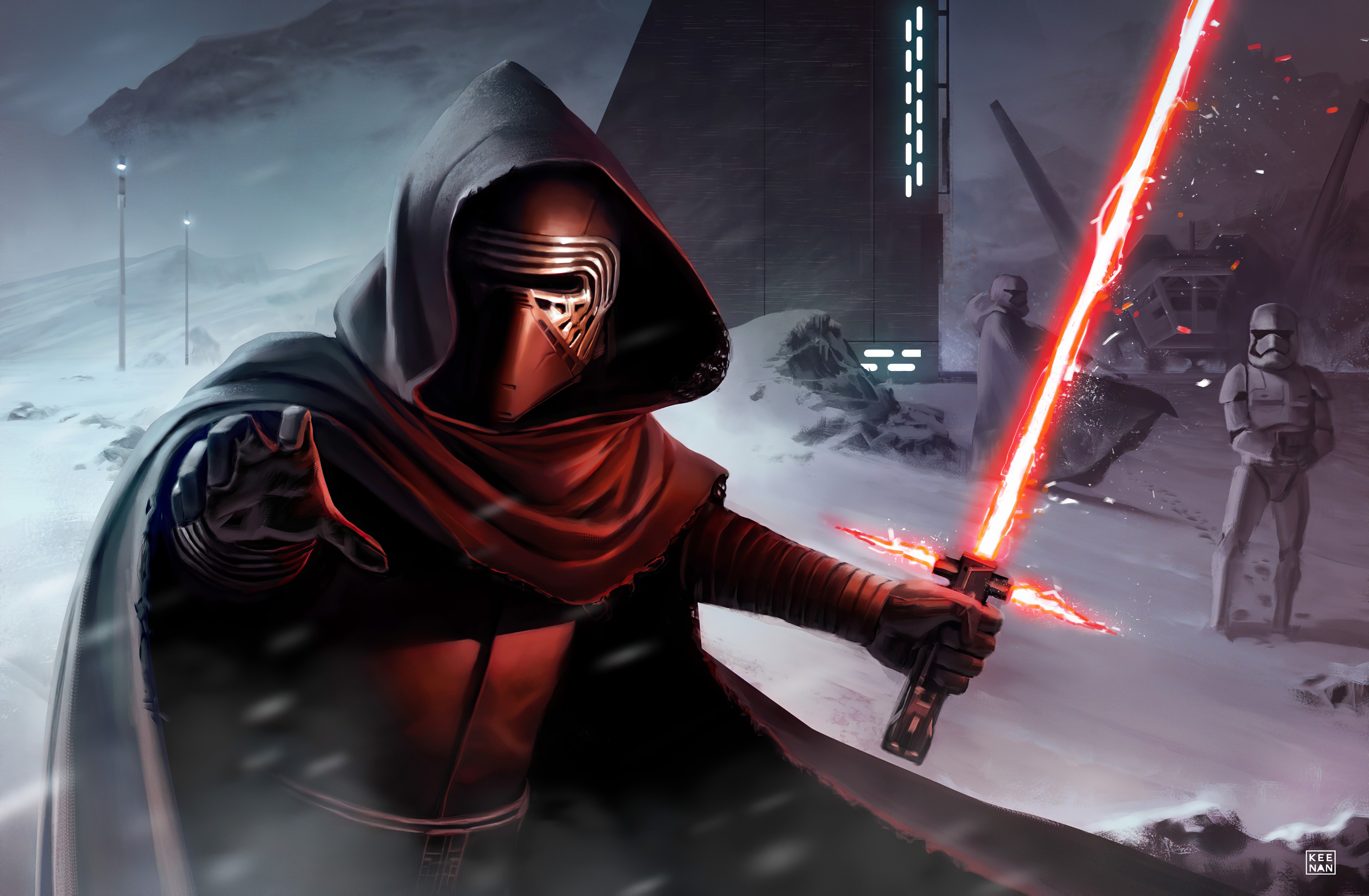 kylo ren, star wars, artist, artwork, hd, 4k, artstation, HD Wallpaper