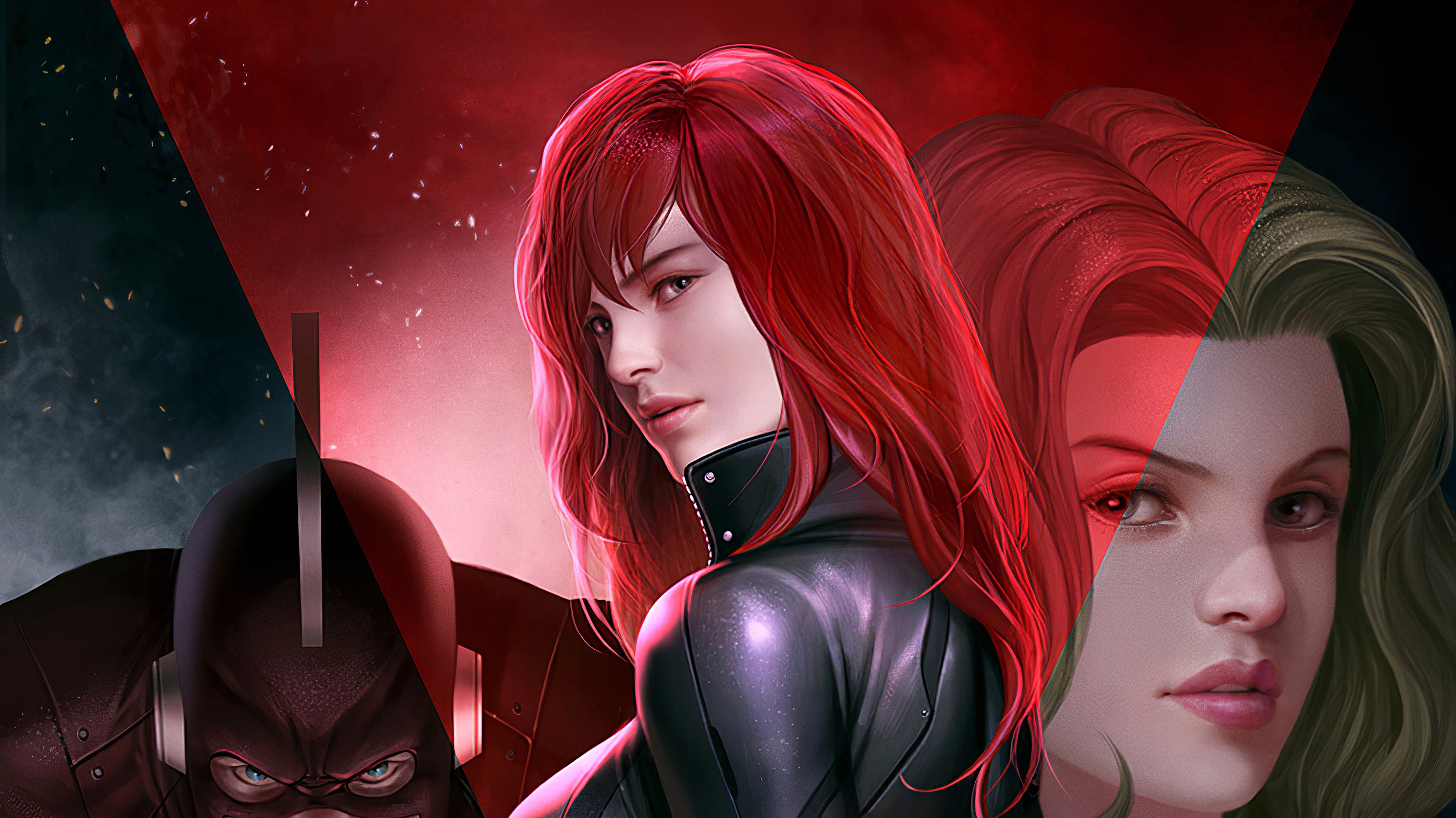 black, widow, superheroes, artwork, hd, 4k, HD Wallpaper