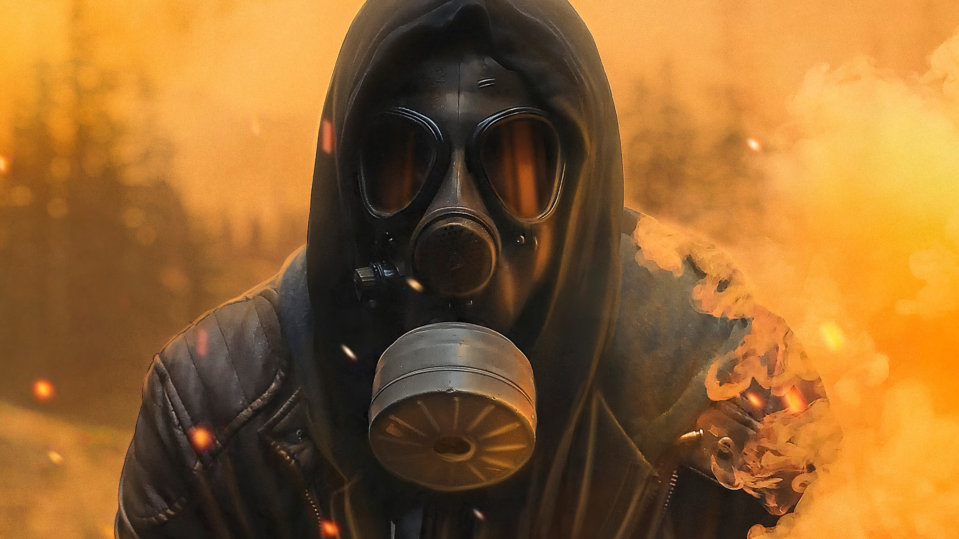 mask, artist, artwork, digital art, hd, 4k, HD Wallpaper