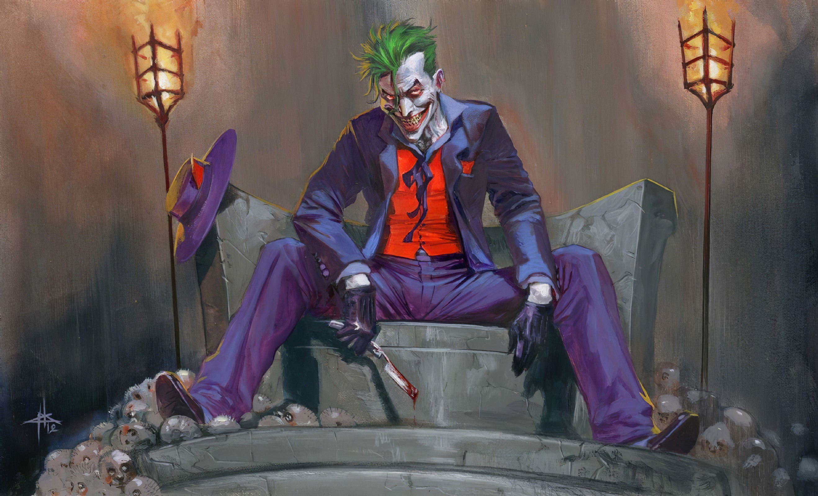 joker, superheroes, supervillain, hd, art, HD Wallpaper