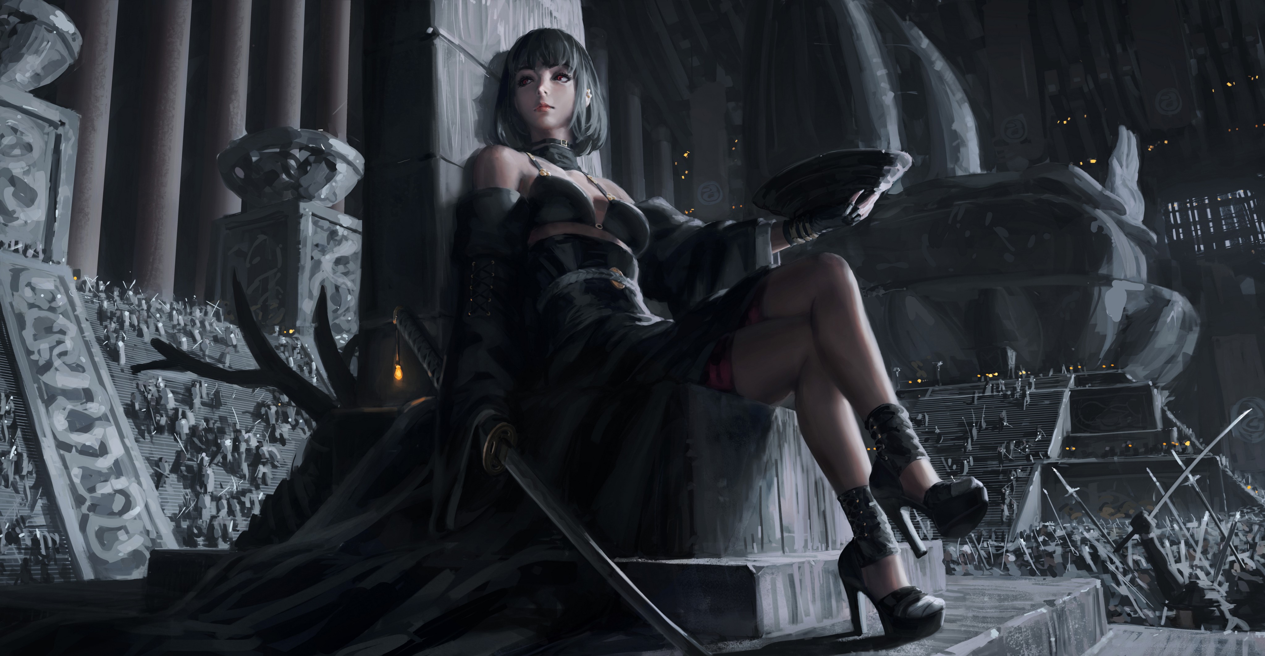 queen, aritst, artwork, digital art, hd, 4k, HD Wallpaper