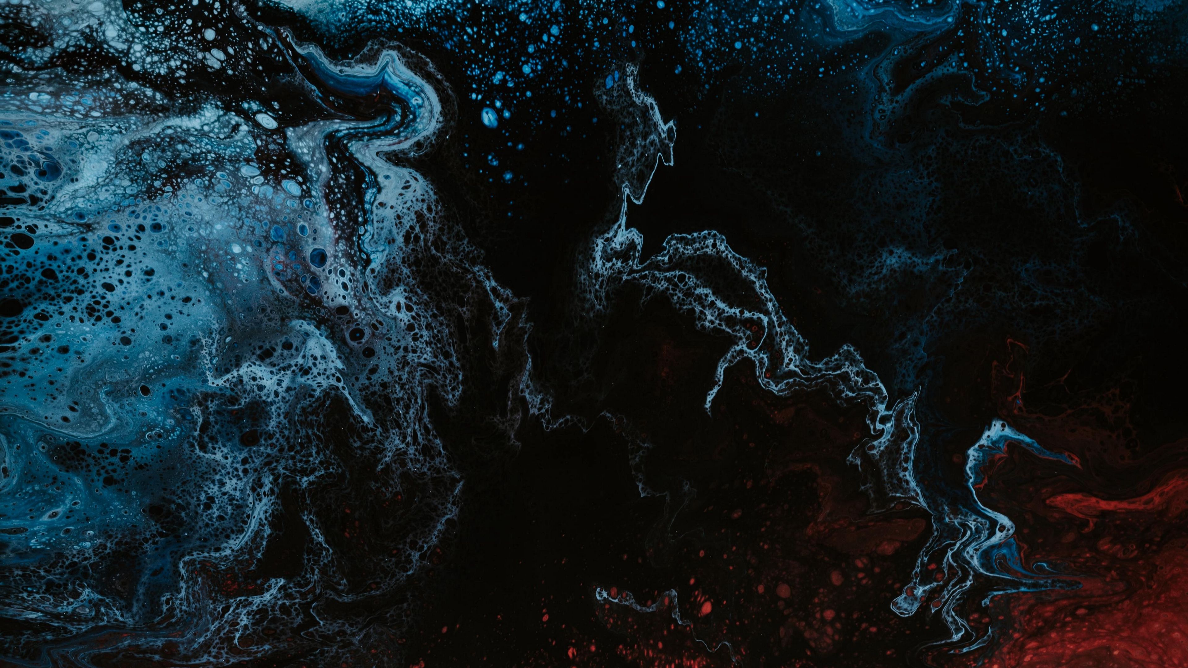 stains, bubbles, liquid, texture, abstraction, 4k, HD Wallpaper
