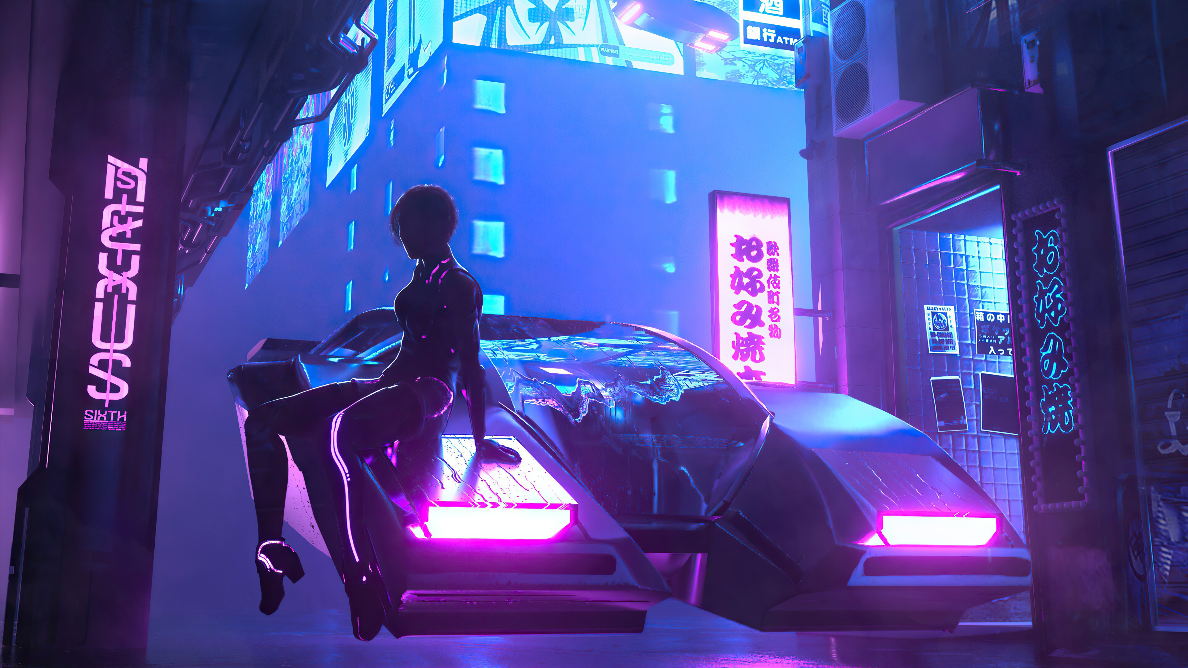 cyberpunk, scifi, artist, artwork, digital art, hd, 4k, HD Wallpaper