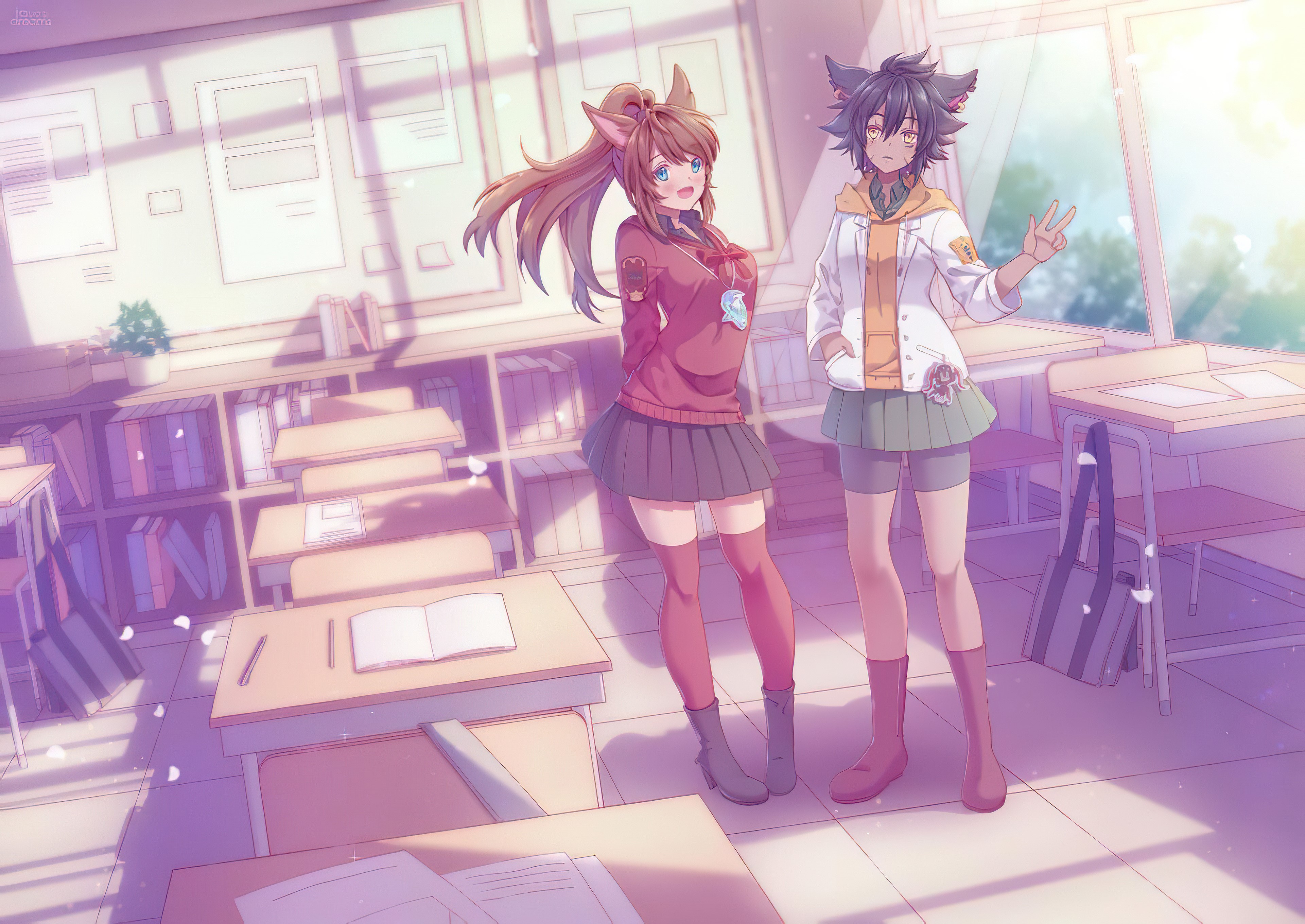 anime girl, anime, artist, artwork, digital art, hd, 4k, deviantart, HD Wallpaper