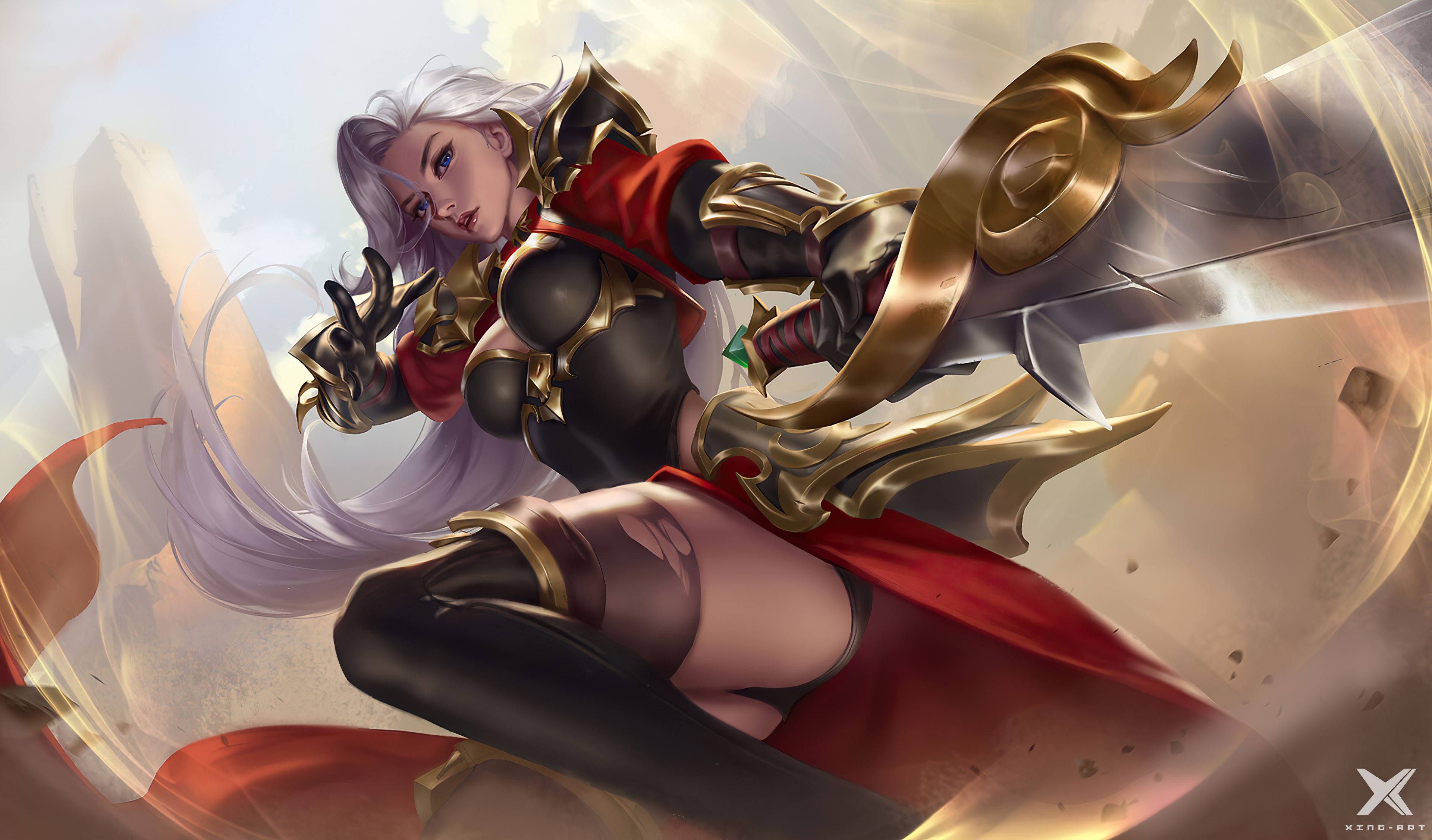 games, hd, 4k, artstation, artist, artwork, digital art, warrior, fantasy girls, HD Wallpaper