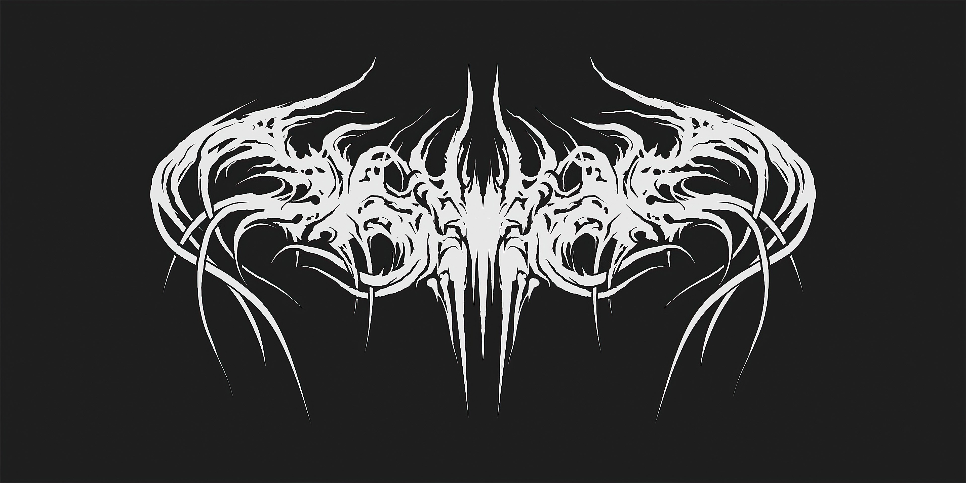 dark, black, minimalism, minimalist, artist, artwork, digital art, hd, 4k, artstation, logo, HD Wallpaper