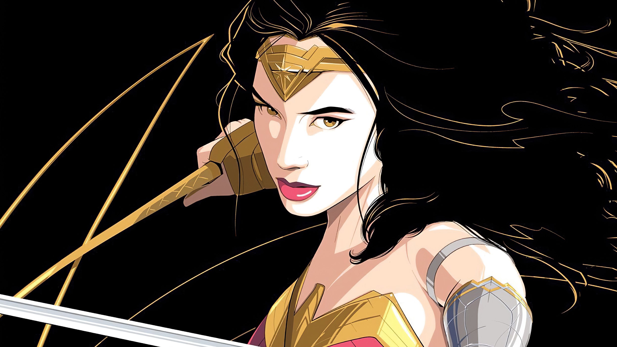 wonder woman, superheroes, artwork, hd, HD Wallpaper