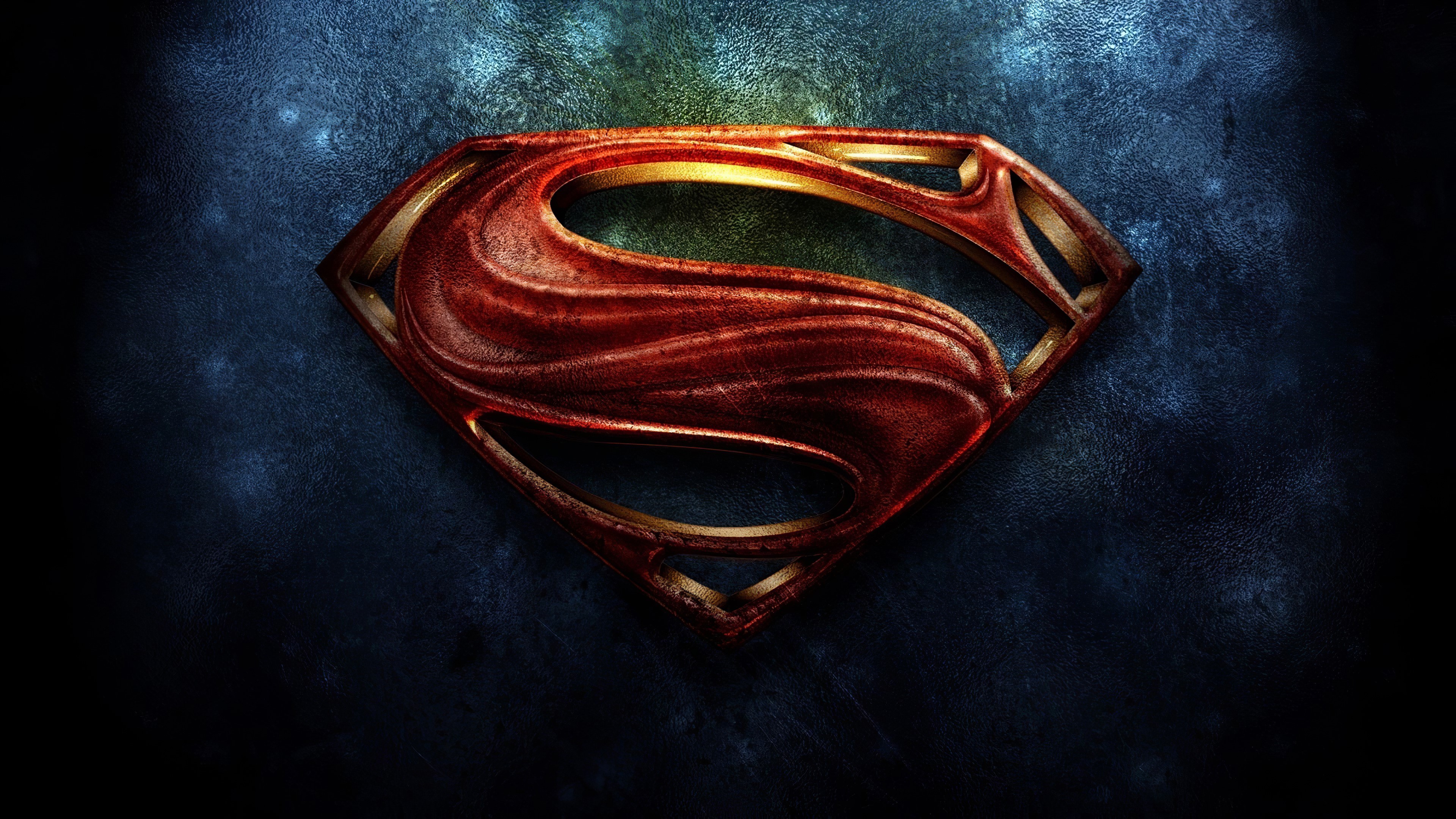 superman, superheroes, hd, 4k, logo, HD Wallpaper