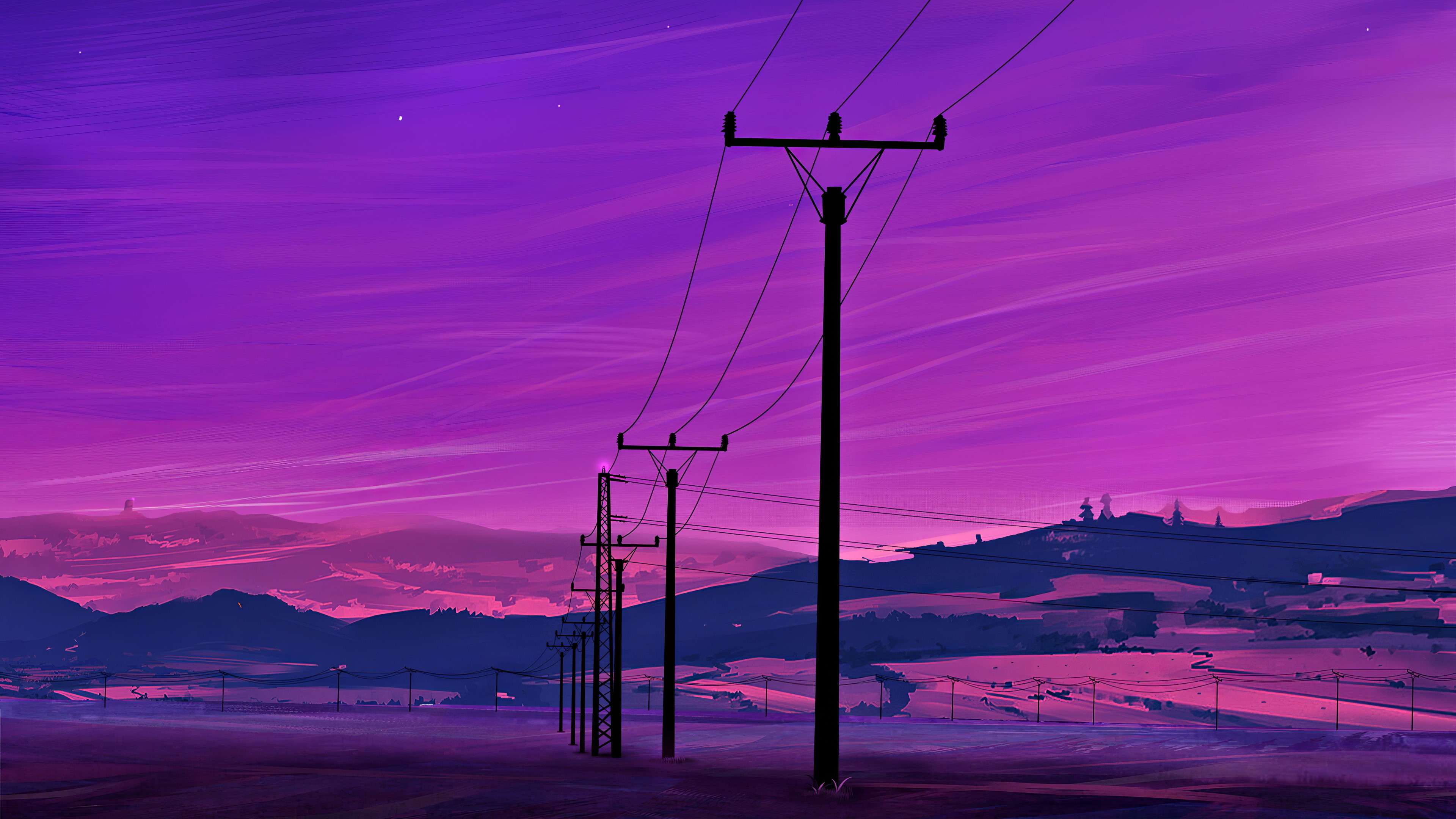 artist, artwork, digital art, hd, 4k, artstation, pink, synthwave, HD Wallpaper