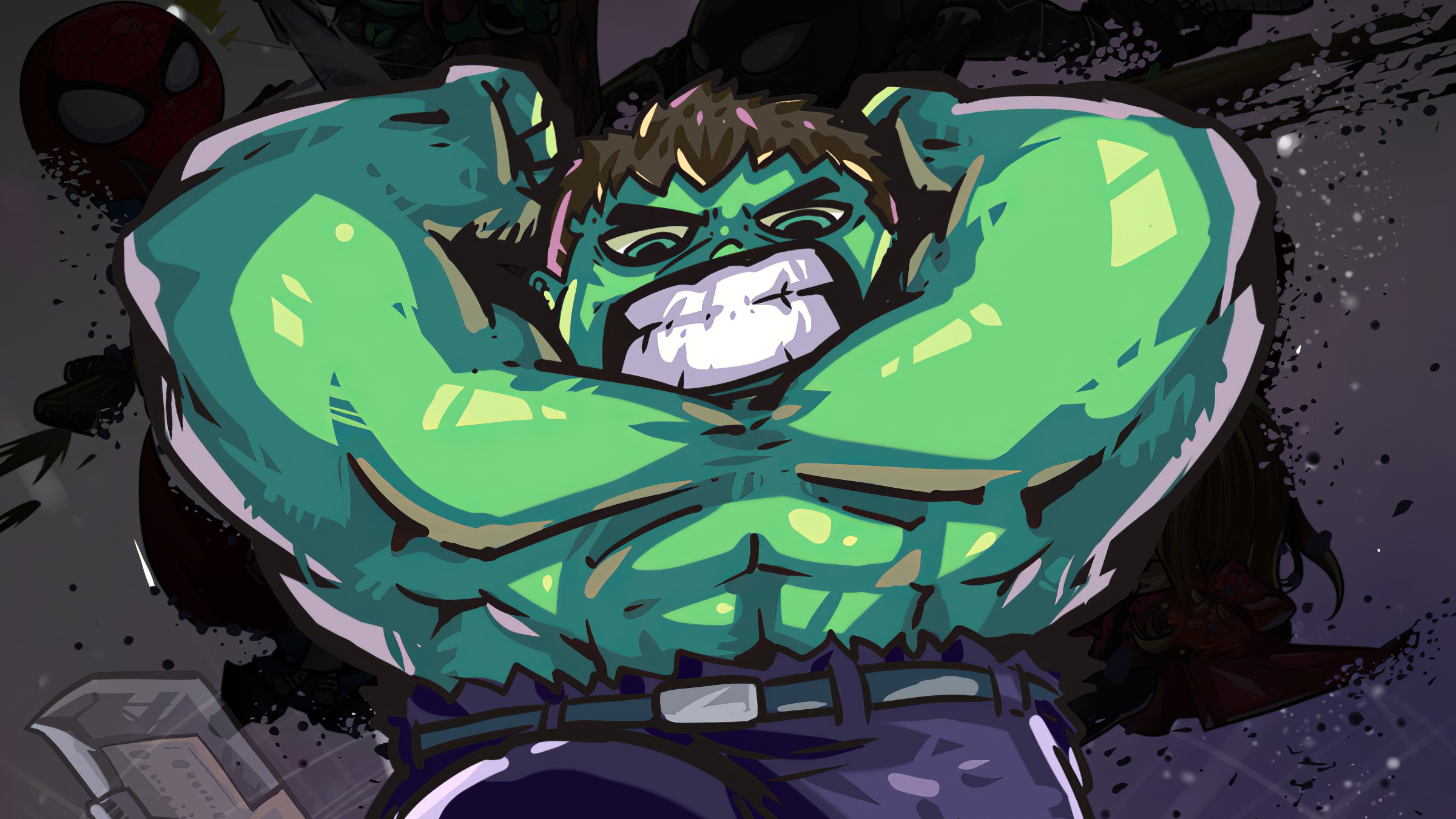 hulk, superheroes, artwork, hd, artstation, HD Wallpaper