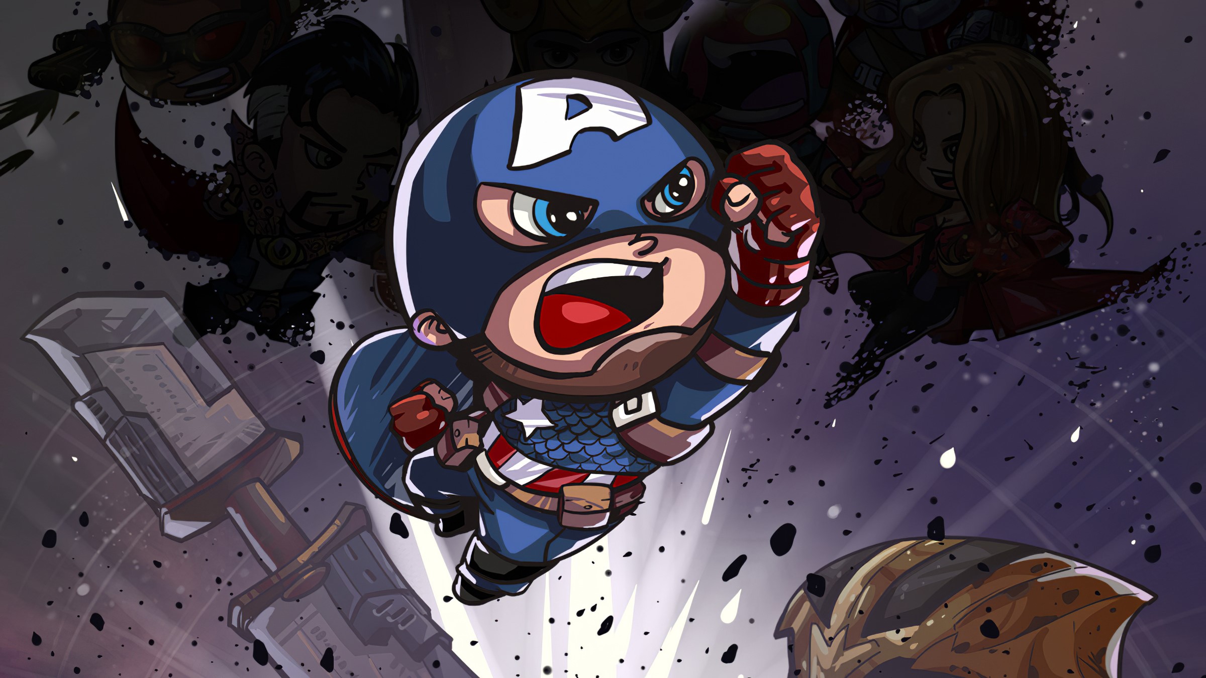 captain america, superheroes, artwork, hd, artstation, HD Wallpaper