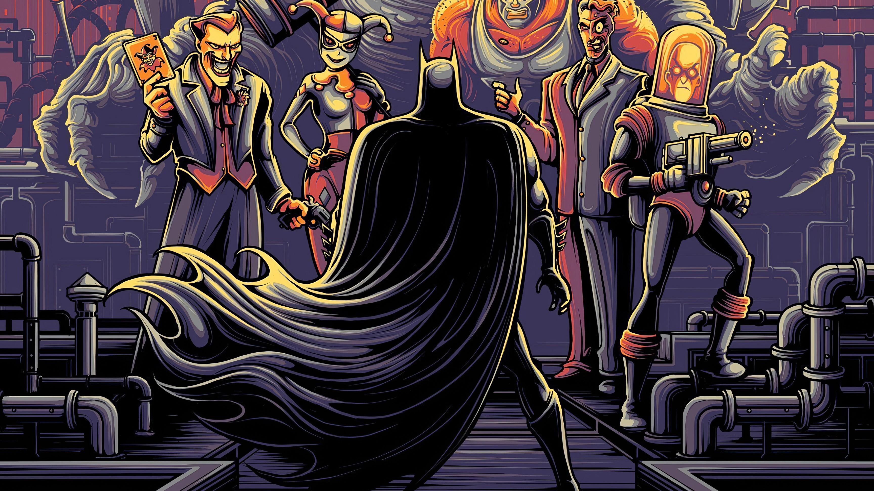 batman, superheroes, artwork, hd, 4k, HD Wallpaper