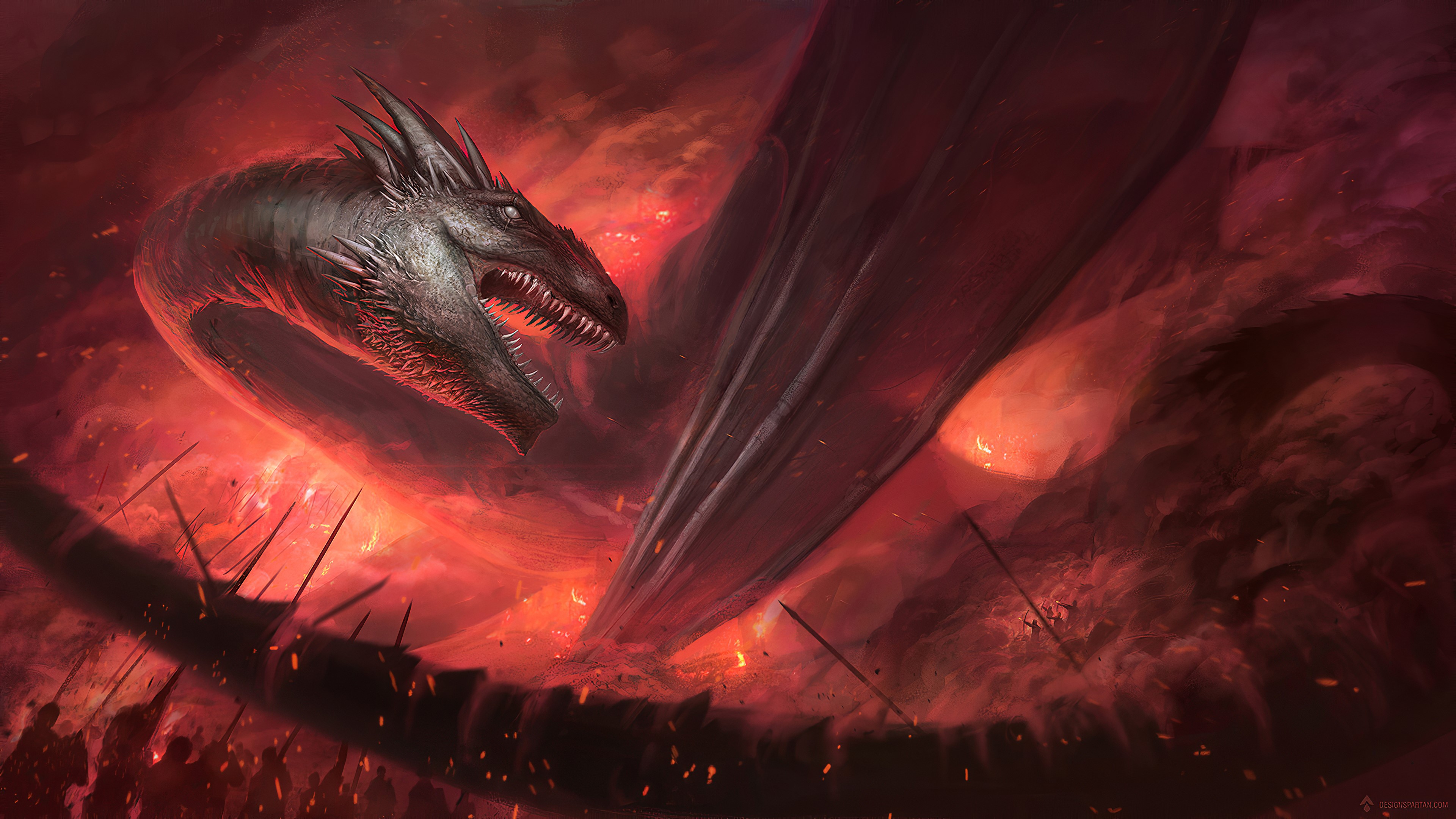 dragon, artist, artwork, digital art, hd, 4k, artstation, HD Wallpaper