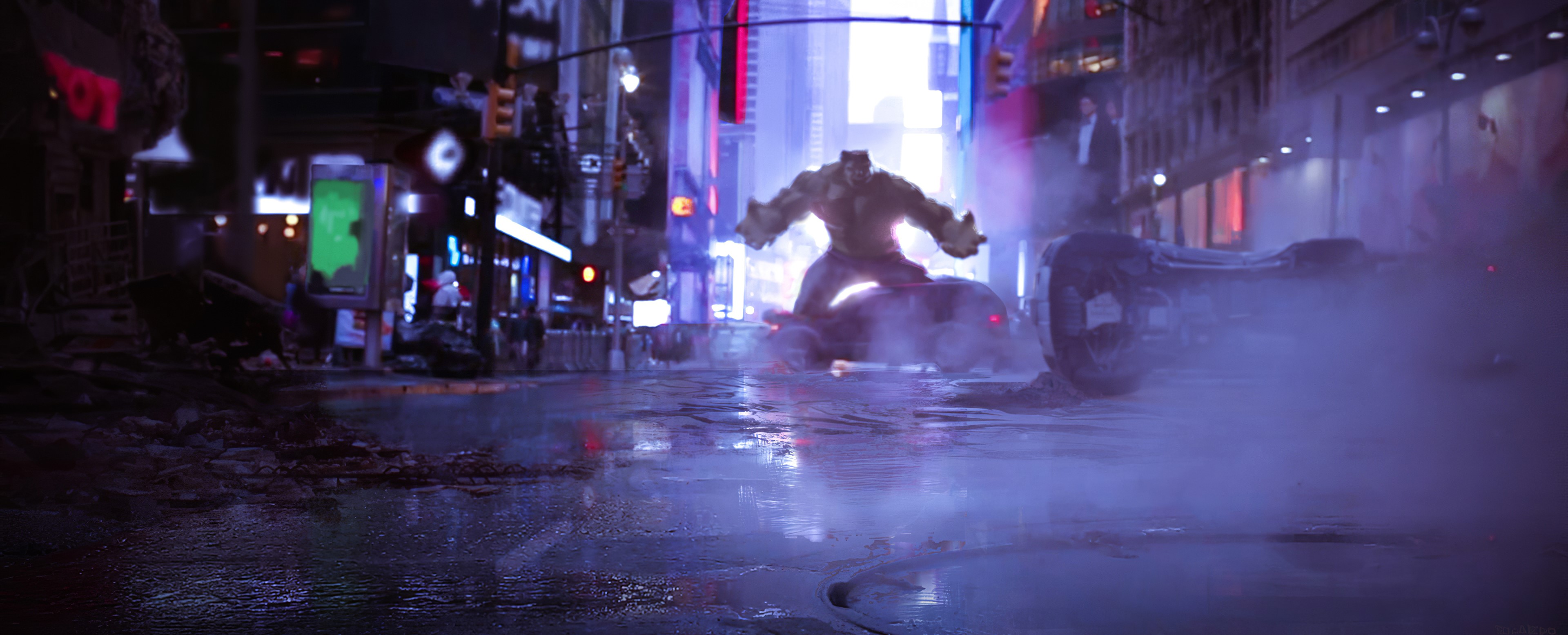 hulk, superheroes, artwork, hd, artstation, HD Wallpaper