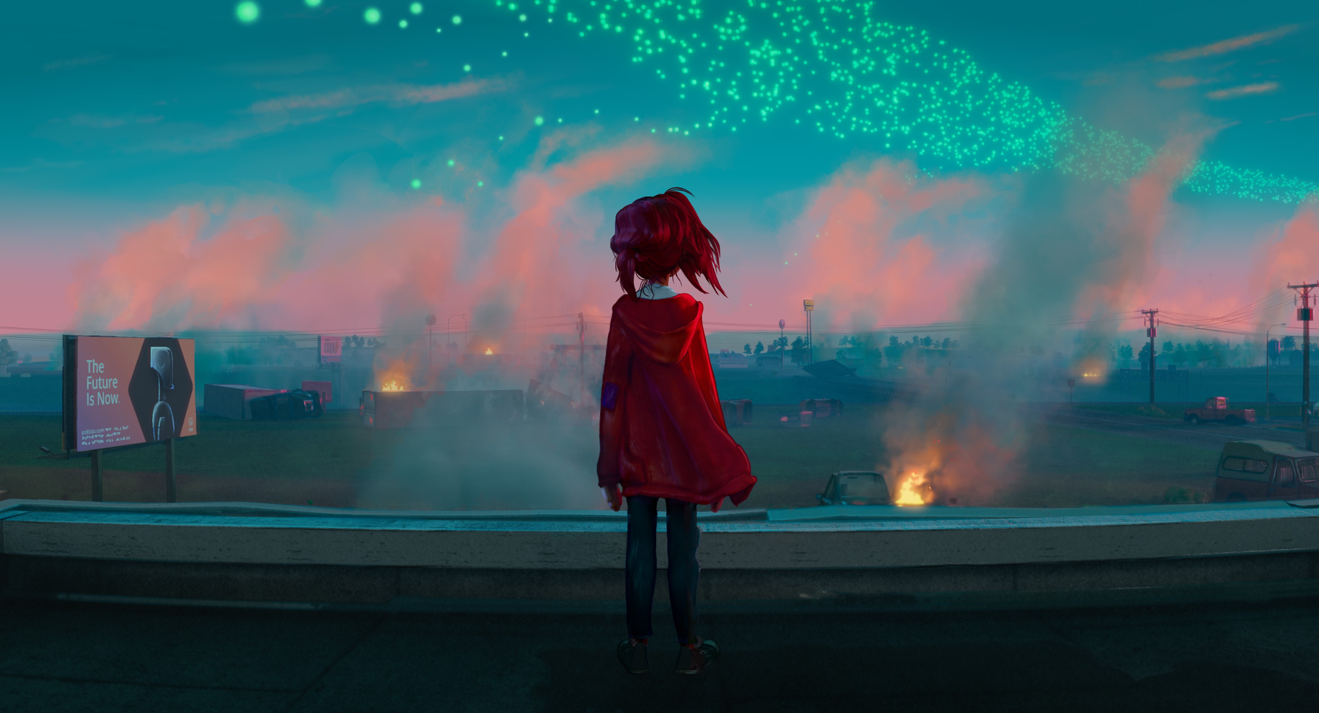 alone, artist, artwork, digital art, hd, 4k, HD Wallpaper