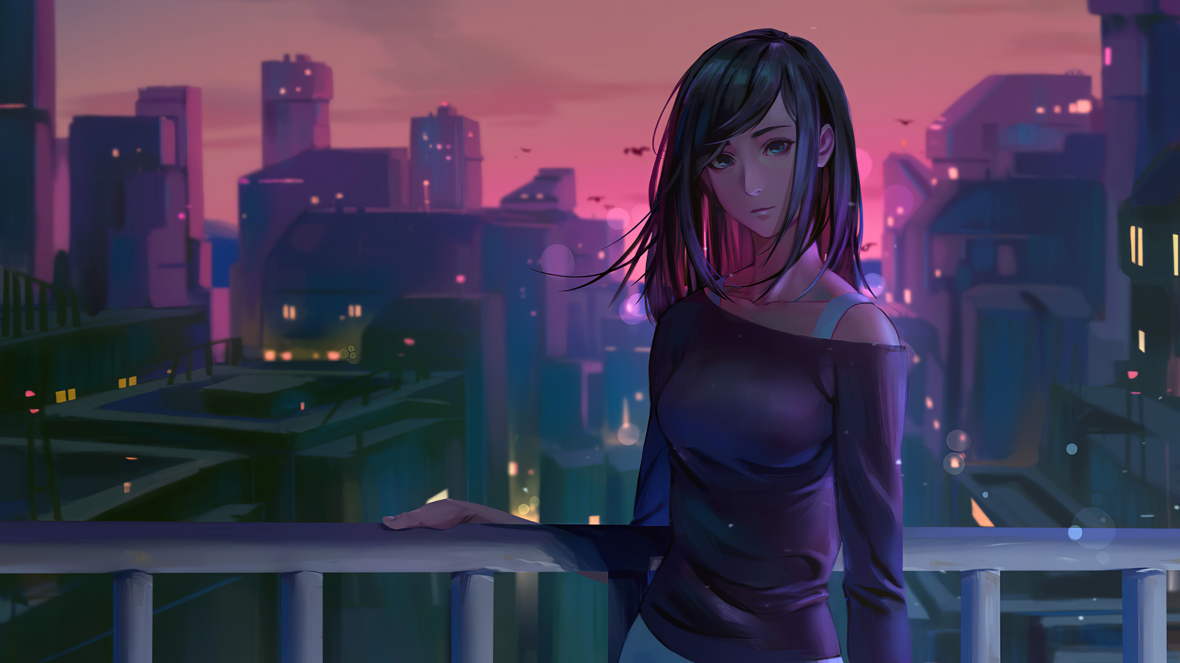 anime girl, anime, artist, artwork, digital art, hd, 4k, artstation, HD Wallpaper