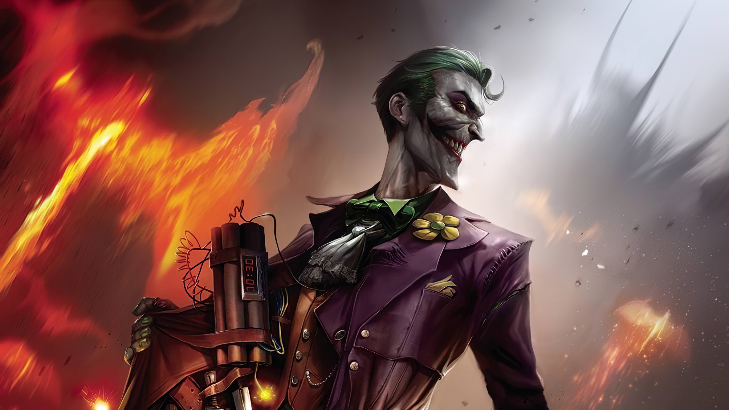 joker, superheroes, artwork, hd, digital art, HD Wallpaper