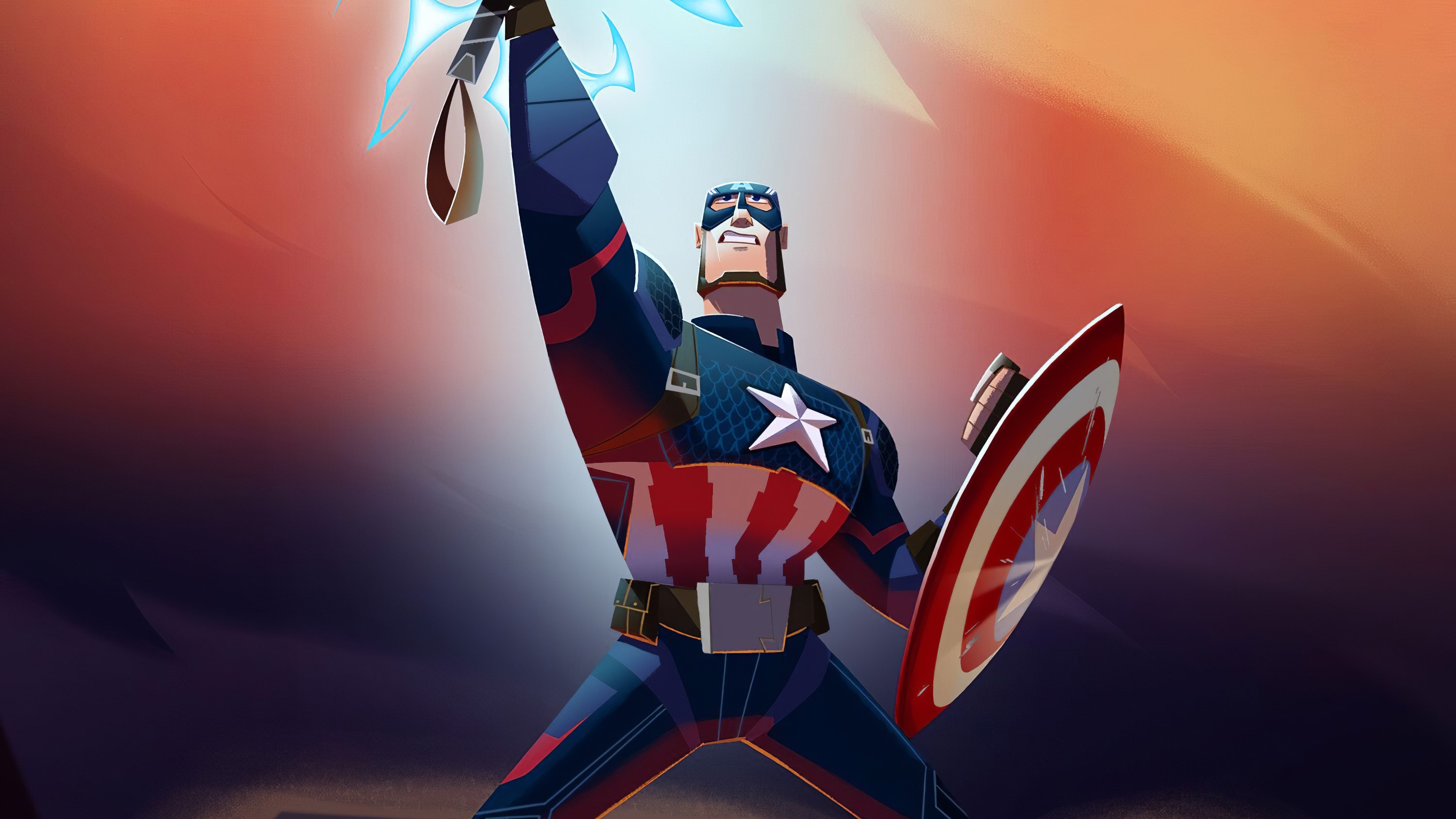 captain america, superheroes, artwork, hd, HD Wallpaper