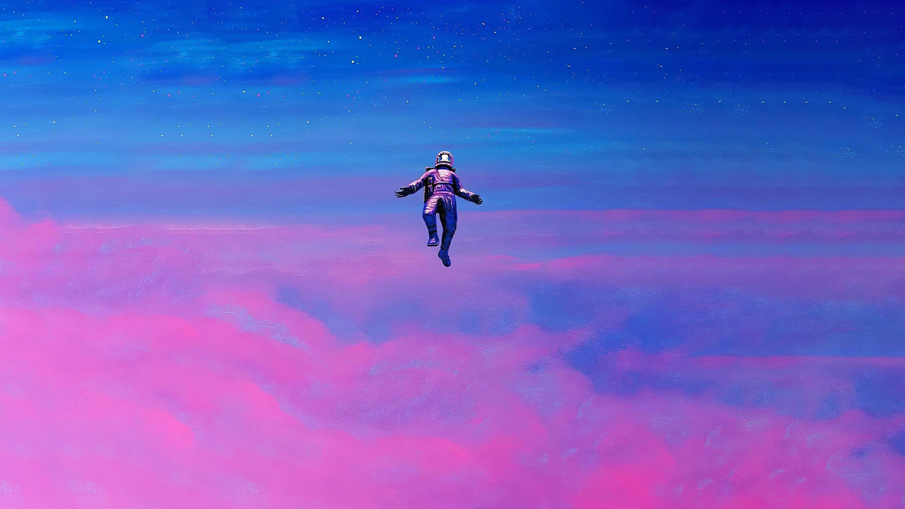 astronaut, artist, artwork, digital art, hd, 4k, HD Wallpaper