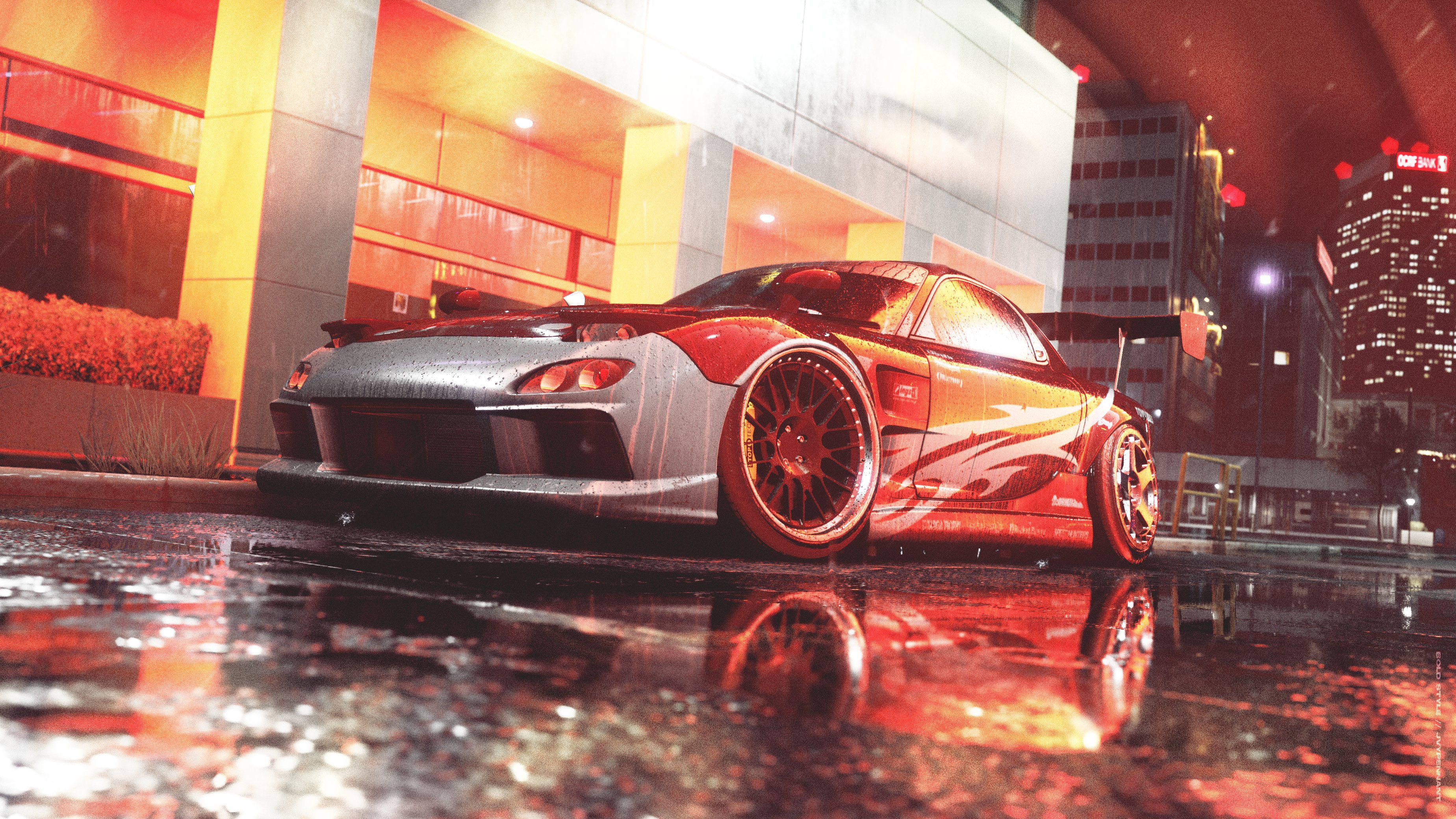 mazda, cars, artist, artwork, digital art, hd, 4k, HD Wallpaper